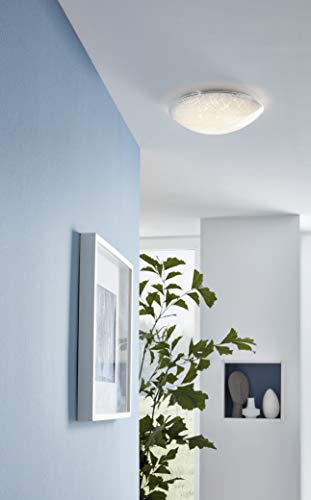 eglo-vereda-led-deckenleuchte-31-5-cm-wei-glas-granille-kristalle image 8