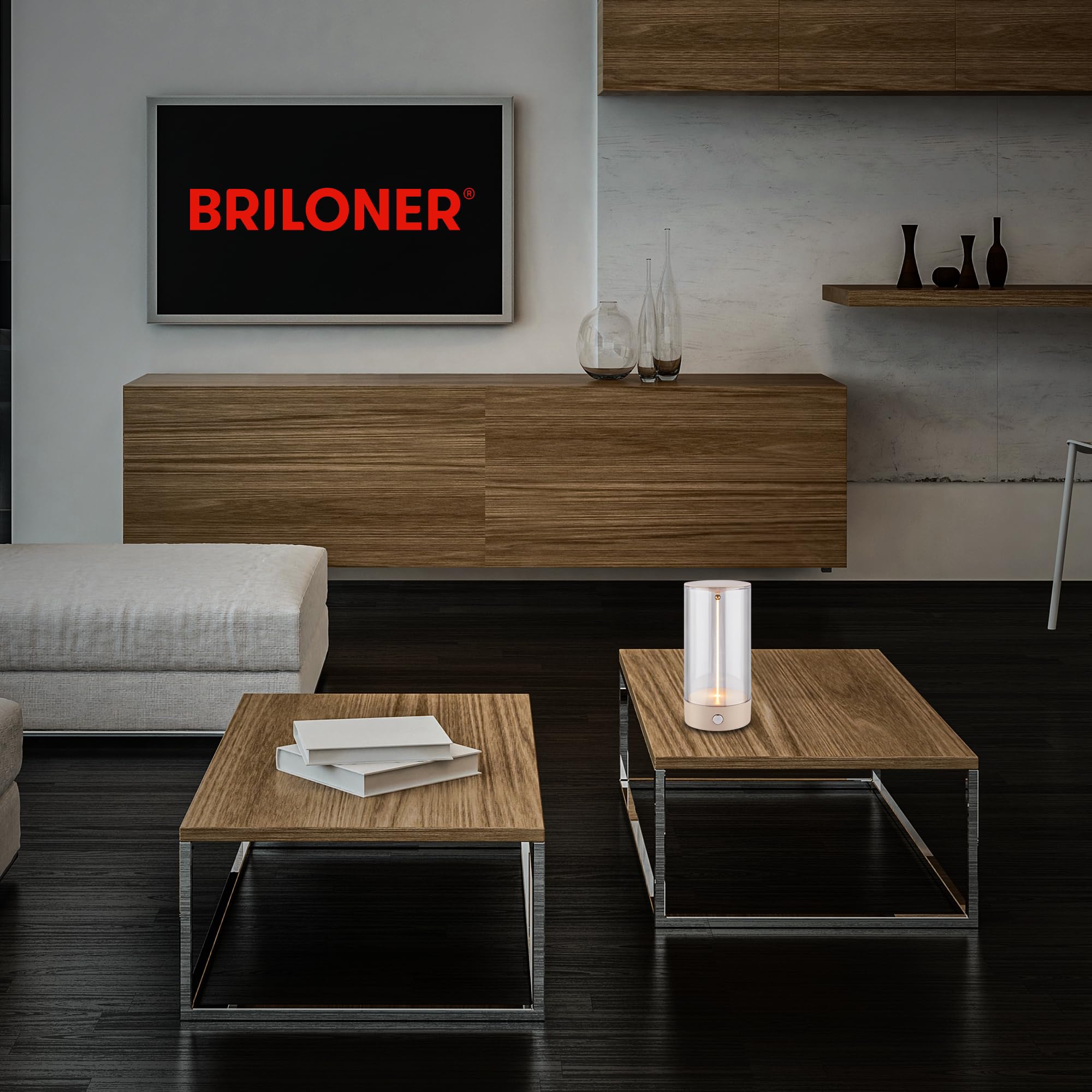 briloner-led-tischlampe-akku-kabellos-beige-touch-usb-c-7x14-5-cm image 3