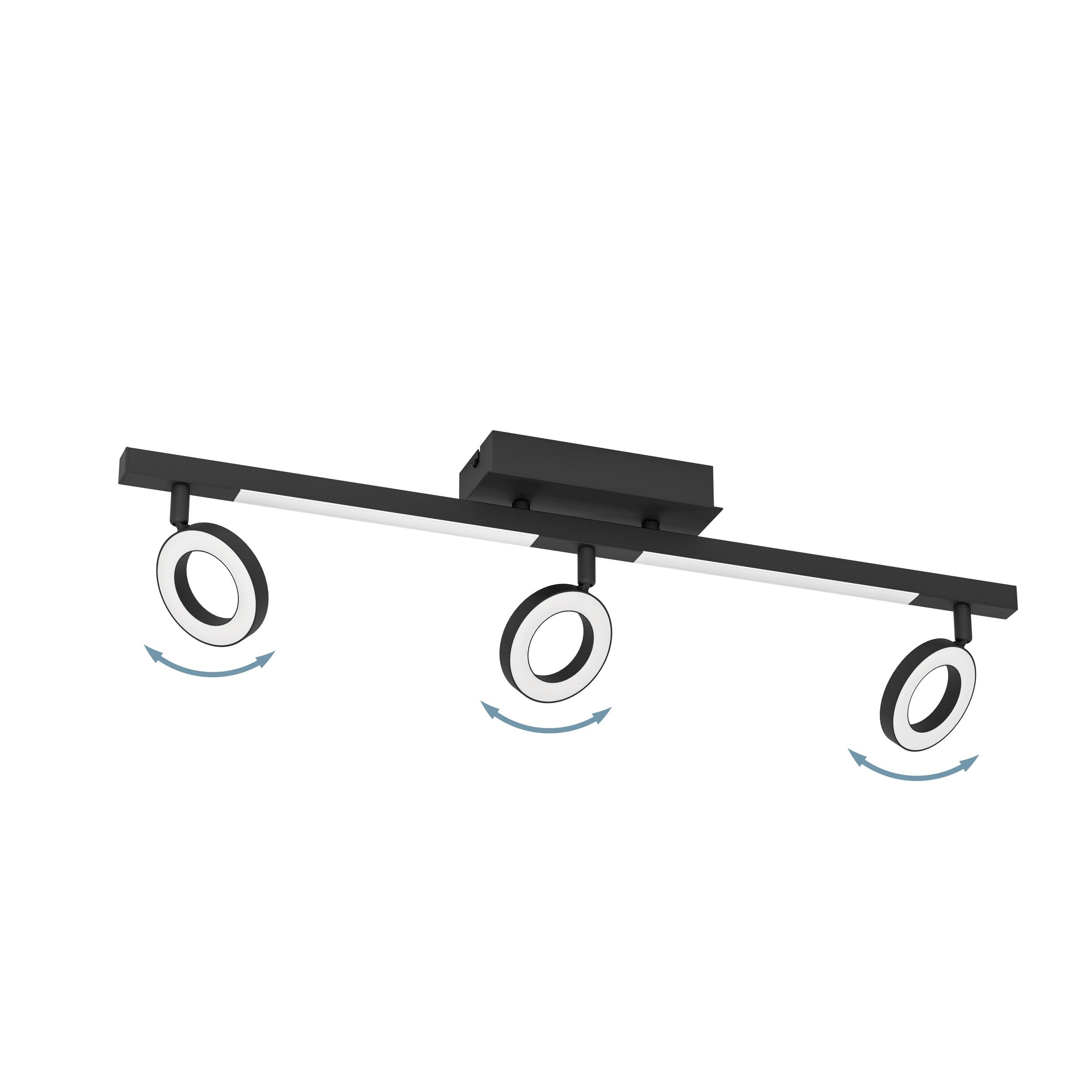 eglo-cardillio-2-led-deckenstrahler-3-flammig-schwarz-schwenkbare-spots image 3