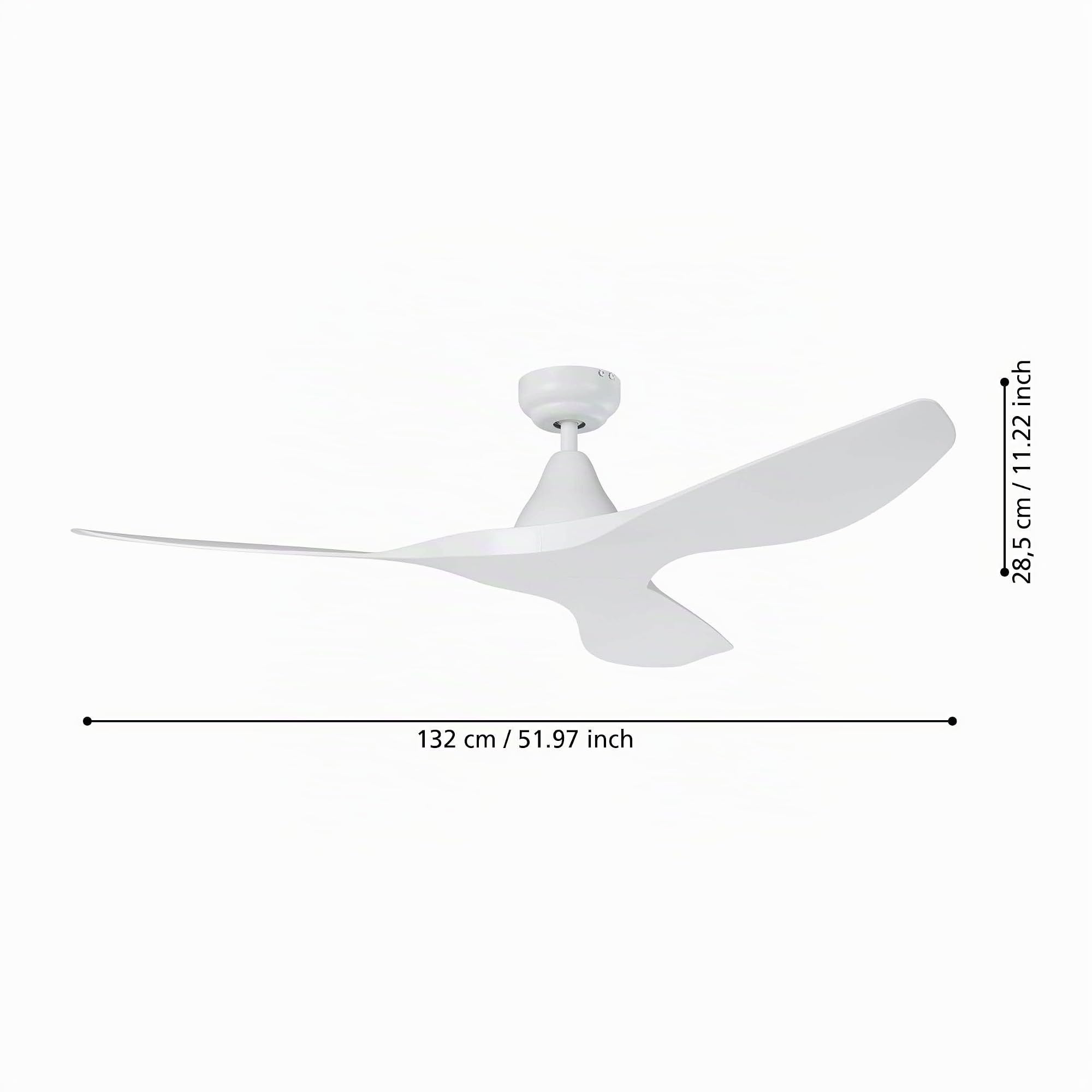 eglo-portsea-deckenventilator-132-cm-wei-mit-fernbedienung-dc image 2