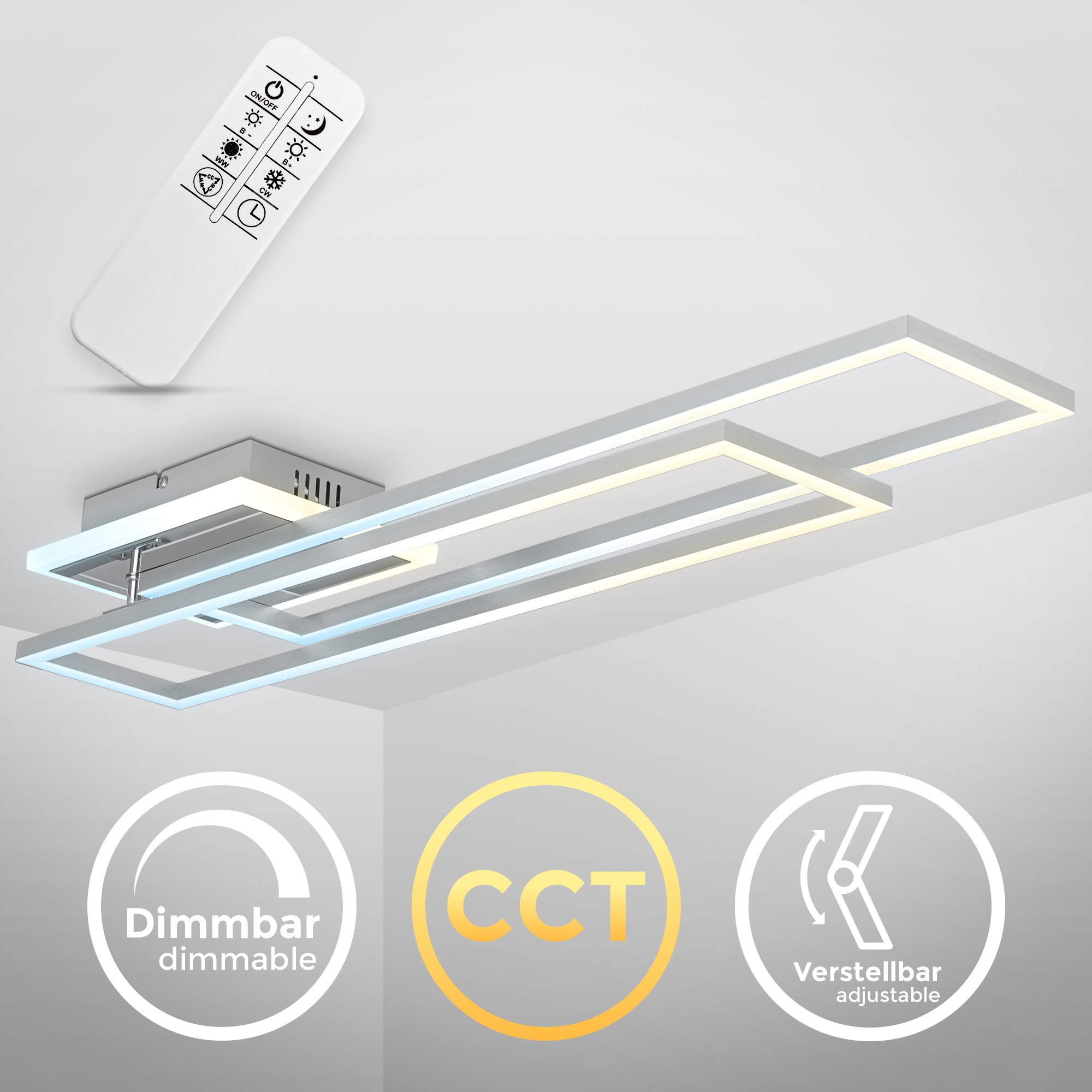 b-k-licht-led-deckenleuchte-mit-fernbedienung-cct-chrom-alu-110-cm image 2