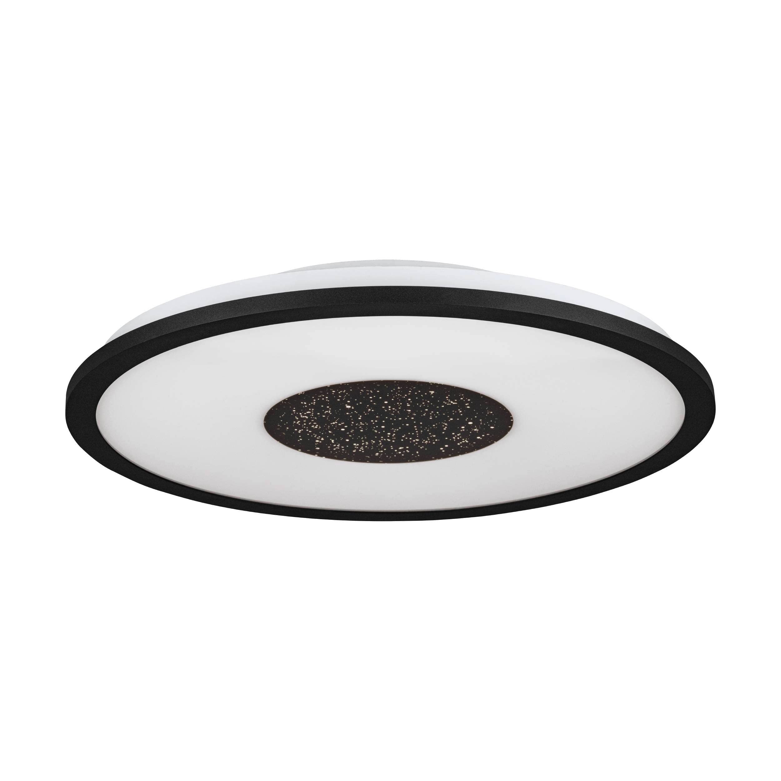 eglo-marmorata-led-deckenleuchte-45-cm-schwarz-wei-mit-sternenhimmel-effekt image 1