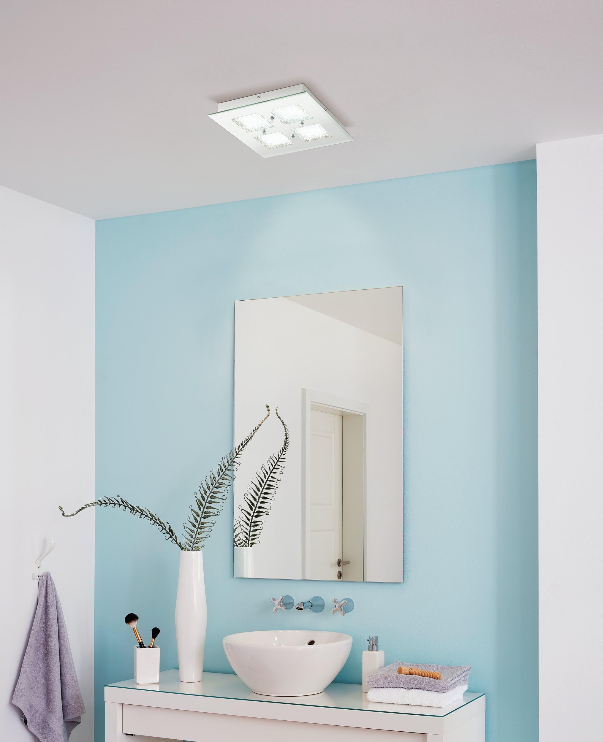 eglo-pallante-led-deckenleuchte-28-cm-chrom-brillantglas image 2