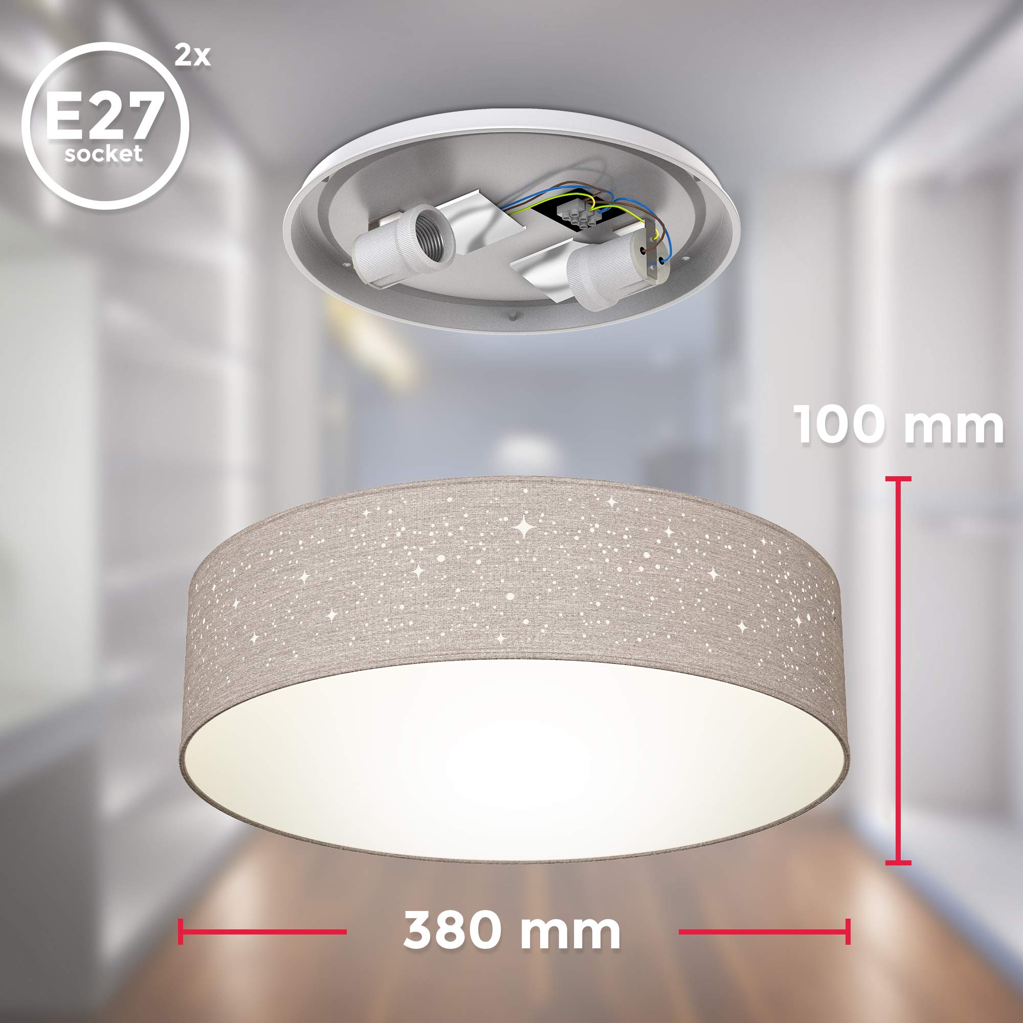 b-k-licht-deckenlampe-stoffschirm-sterneneffekt-e27-2-flammig-max-40w-38-x-10-cm image 7