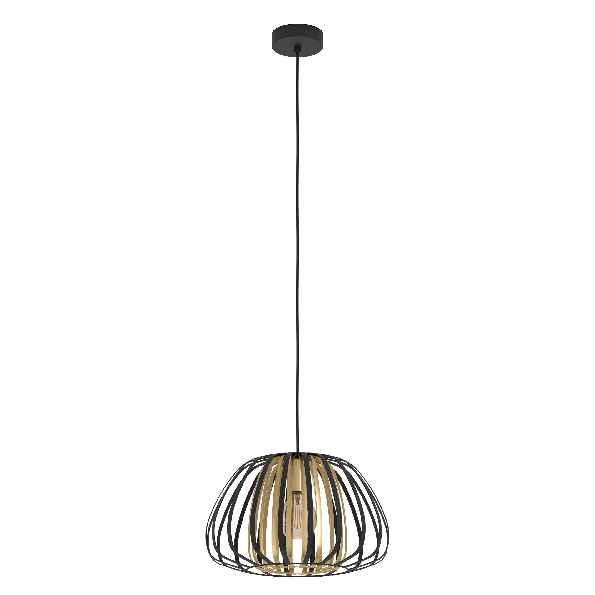 eglo-encinitos-deckenlampe-1-flammig-45-cm-schwarz-messing-e27 image 8