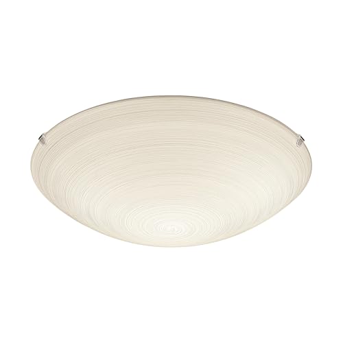 eglo-malva-deckenleuchte-1-flammig-klassik-wohnzimmerlampe-wei-beige-e27 image 4