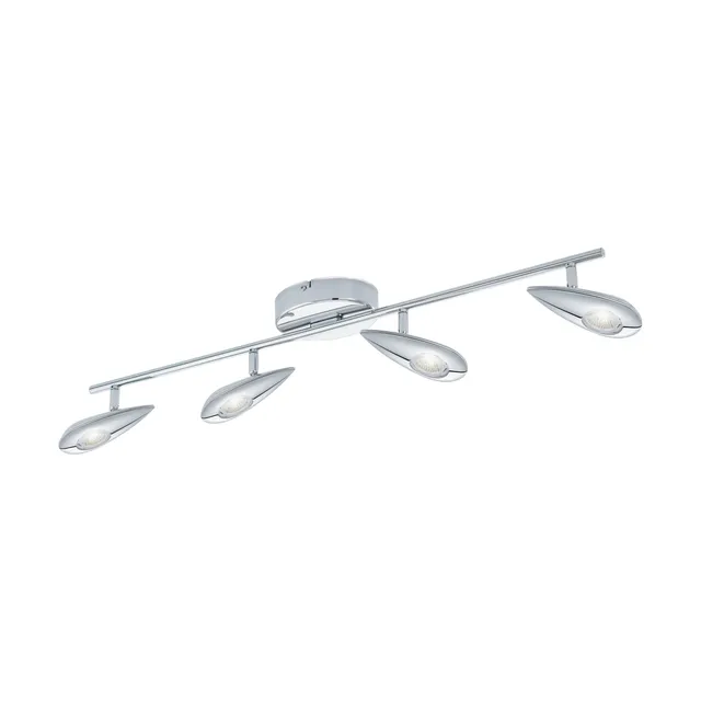 eglo-pedregal-led-deckenstrahler-75-cm-4-flammig-stahl-chrom-warmwei image 1