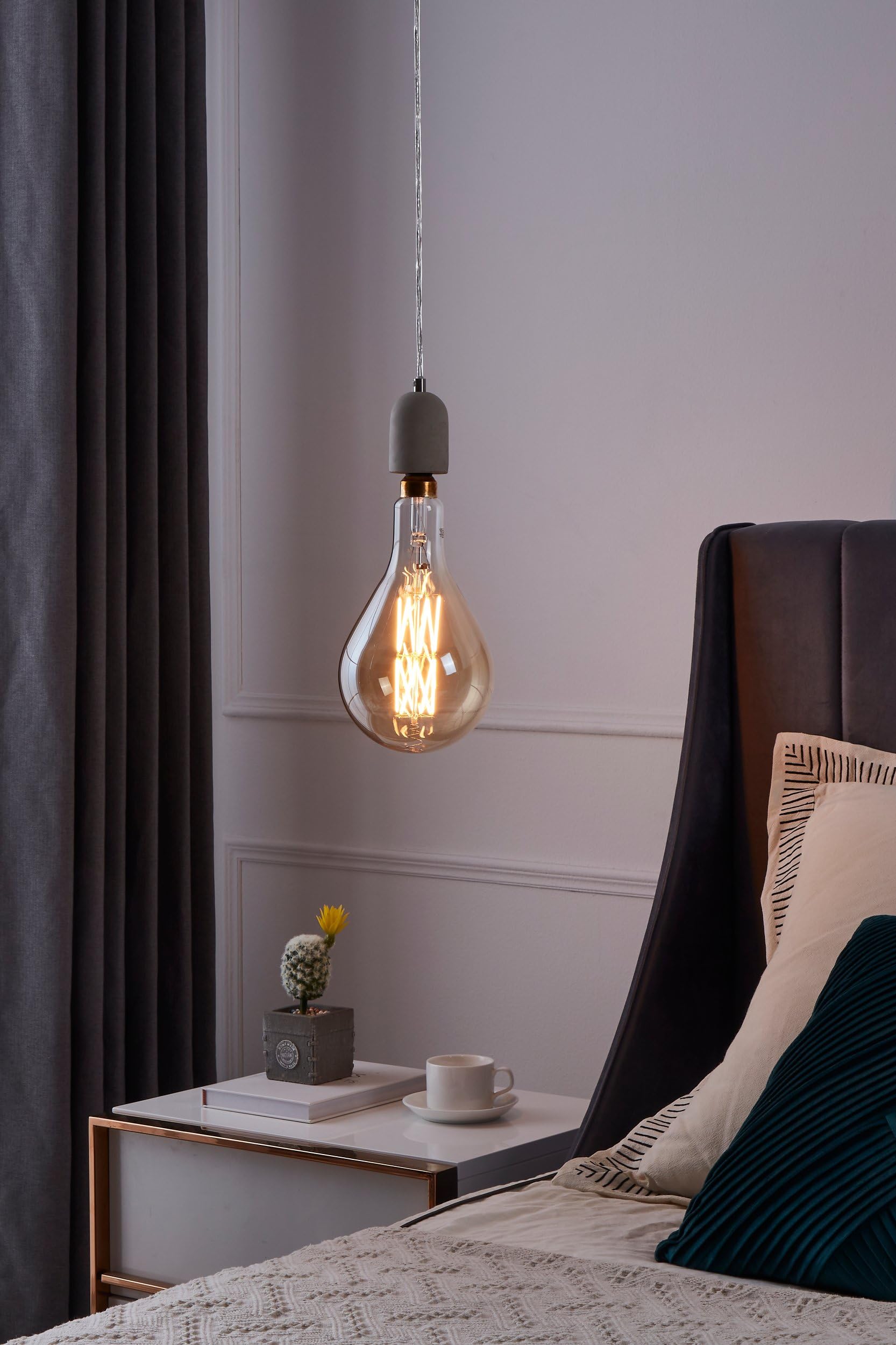 eglo-big-size-e27-led-lampe-dimmbar-amber-vintage-ps160-tropfen-32-cm-8w-60w-806 image 3