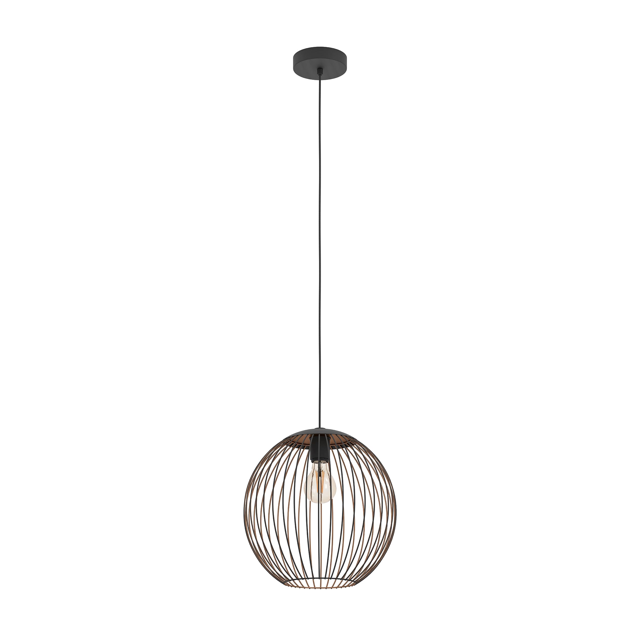 eglo-almanzora-pendelleuchte-3-flammig-e27-90-cm-schwarz-kupfer image 5