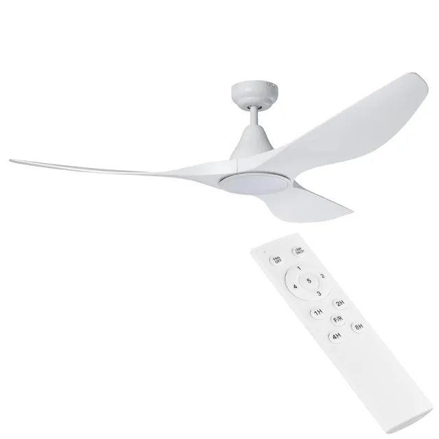 eglo-portsea-deckenventilator-132cm-mit-led-licht-und-fernbedienung-wei-matt image 1