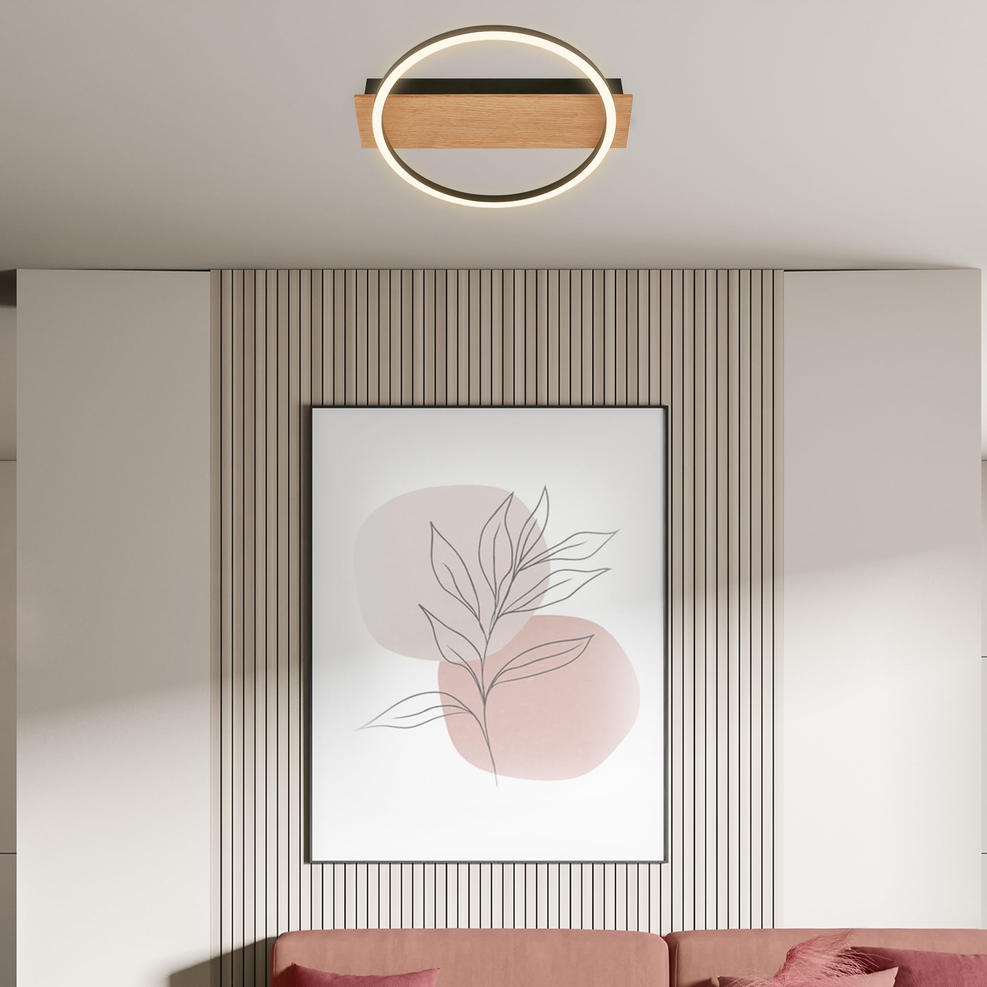 briloner-led-deckenlampe-rund-holzdekor-13w-1400lm-3000k-schwarz-holz image 4