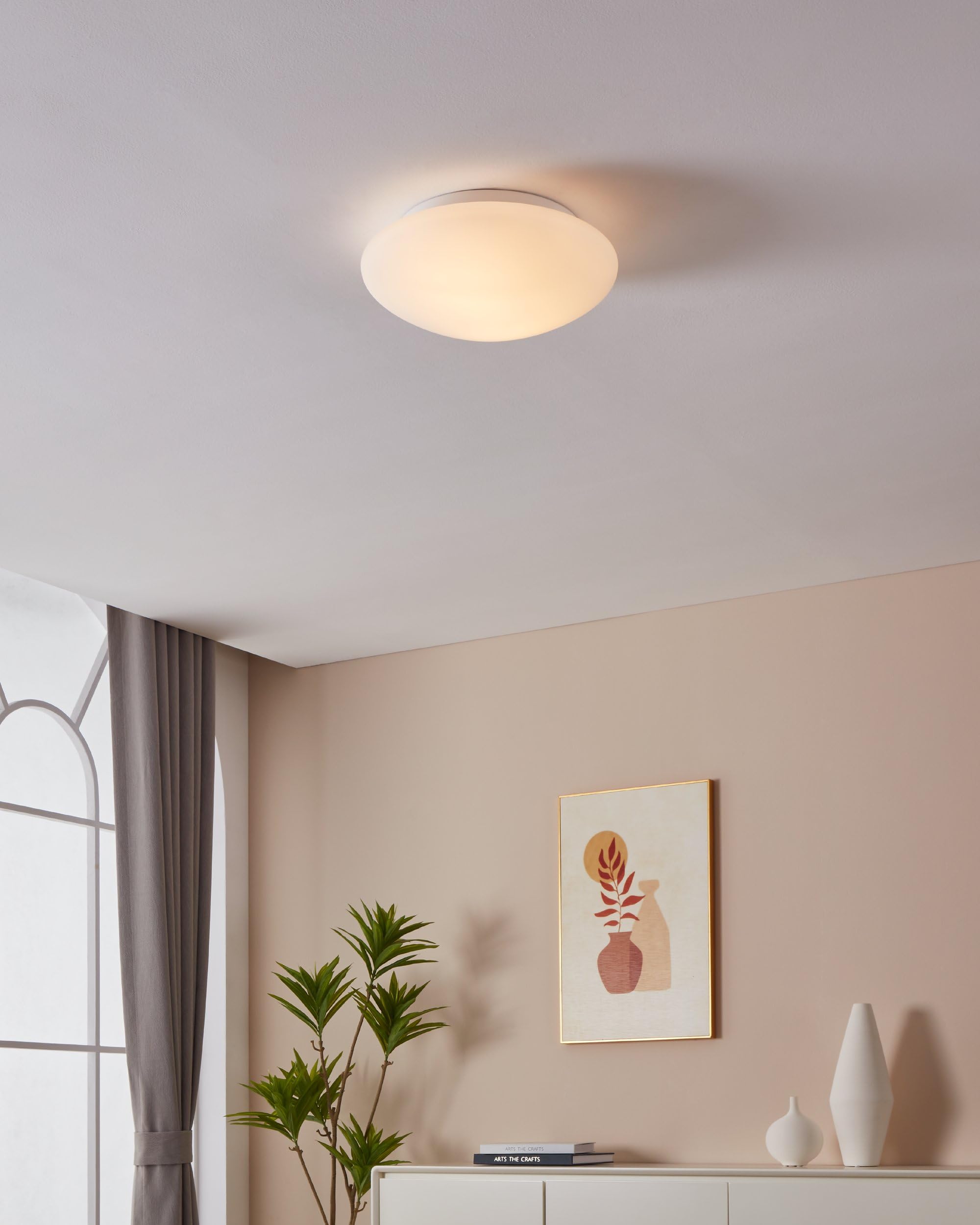 eglo-ella-deckenlampe-35-cm-2-flammig-e27-wei-opal-matt image 4