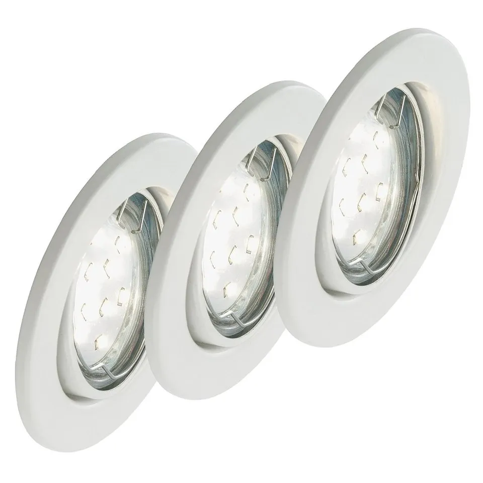 briloner-einbaustrahler-set-schwenkbar-wei-gu10-230v-inkl-leuchtmittel image 1