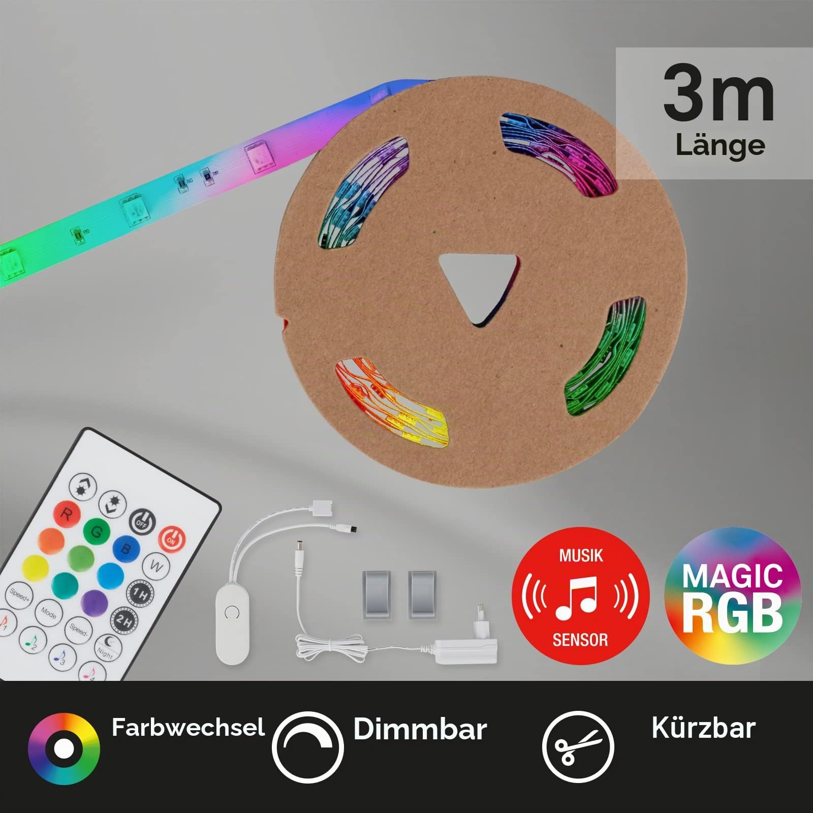 briloner-led-strip-3m-rgbic-mit-musiksensor-und-fernbedienung-wei image 2