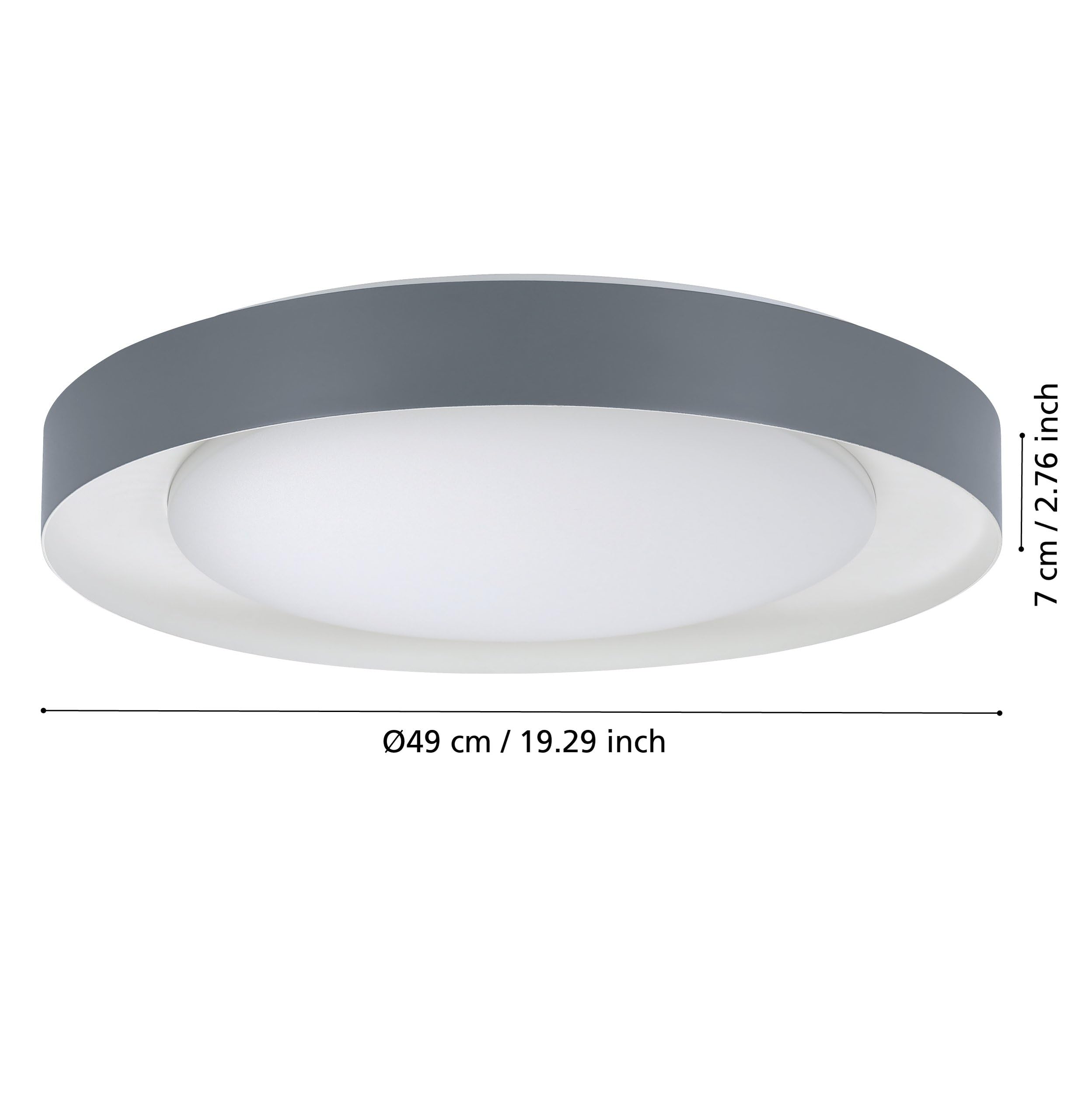 eglo-laurito-led-deckenleuchte-49-cm-mit-fernbedienung-grau-wei image 3