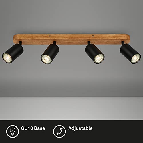 briloner-deckenlampe-vintage-4-flammig-gu10-55x6x8-5-cm-schwarz-mit-holz image 7
