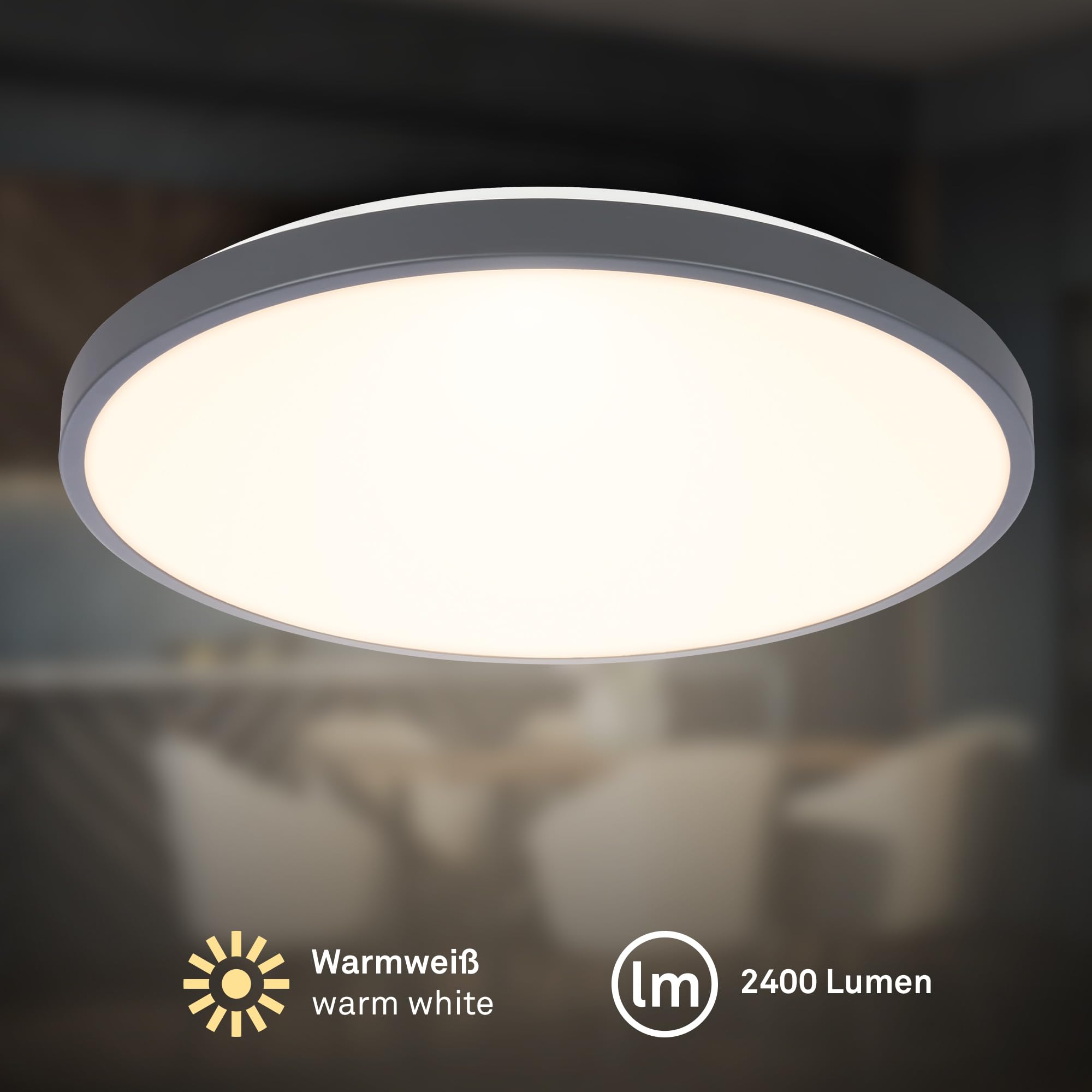 briloner-led-deckenlampe-17-5w-2400lm-warmwei-mit-dekorblende-33x6-cm-anthrazit image 2