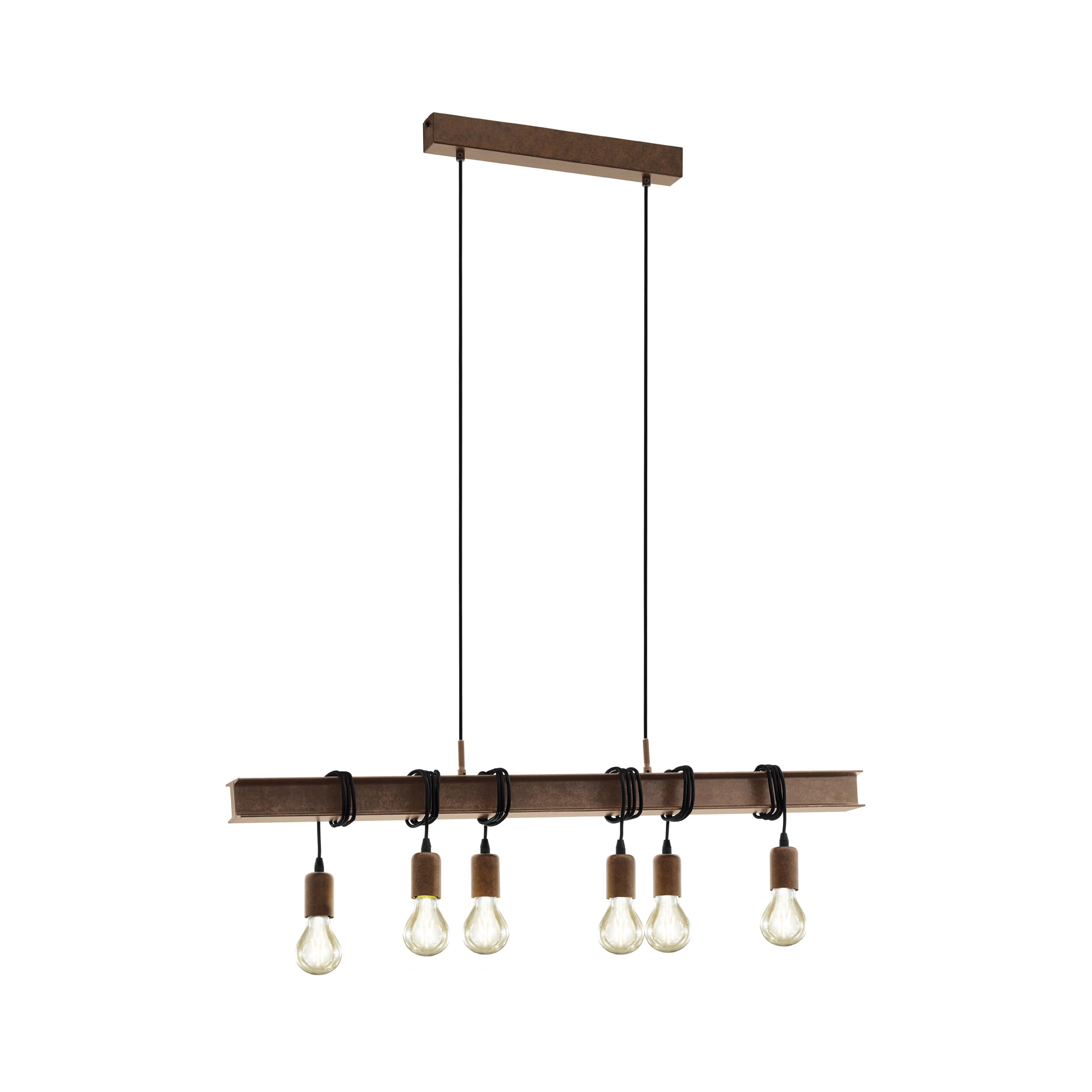 eglo-townshend-6-flammige-pendellampe-vintage-industrial-rostoptik-e27-100-5-cm image 1