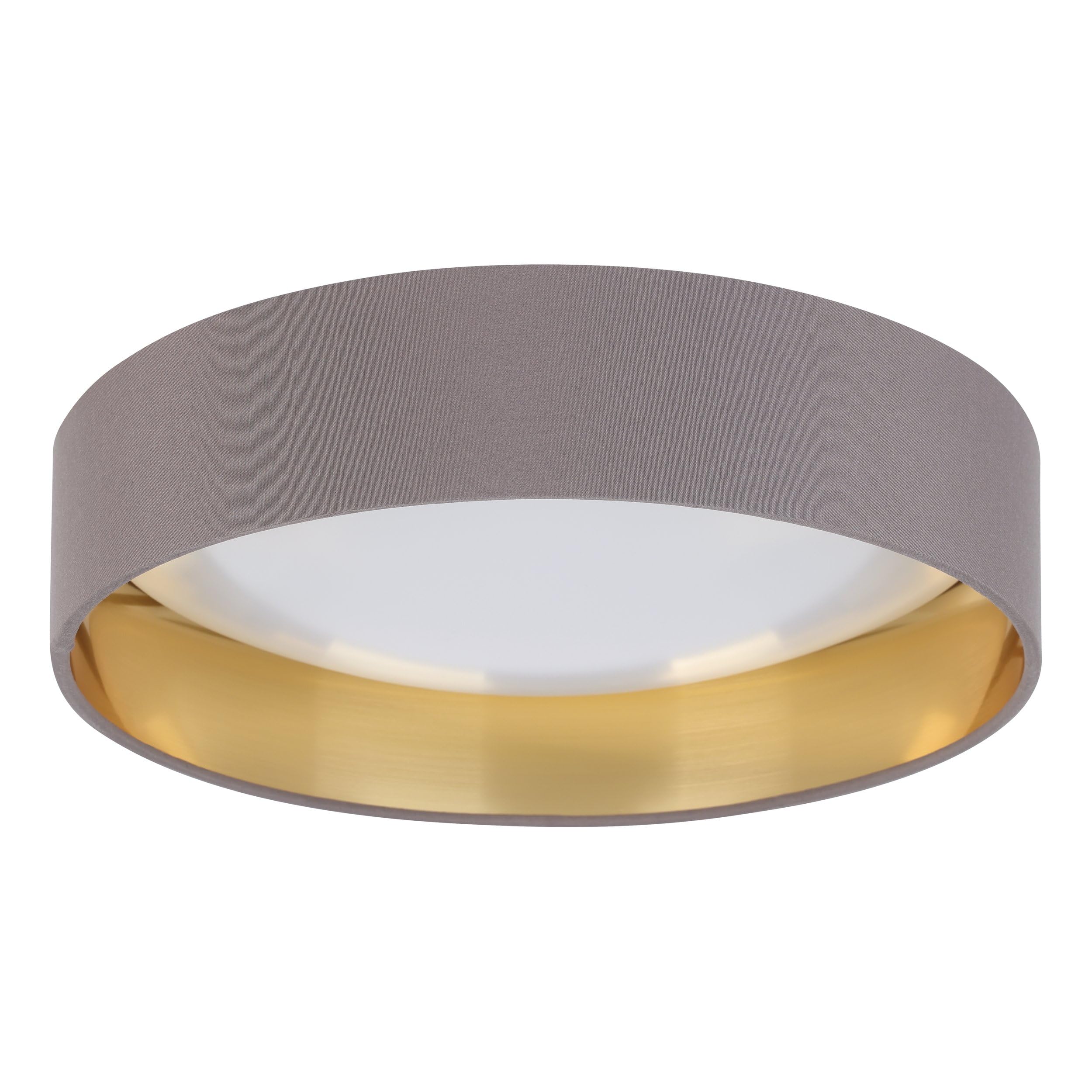 eglo-palomaro-led-deckenleuchte-rund-32-cm-textil-cappuccino-gold-960-lm-3000k image 1