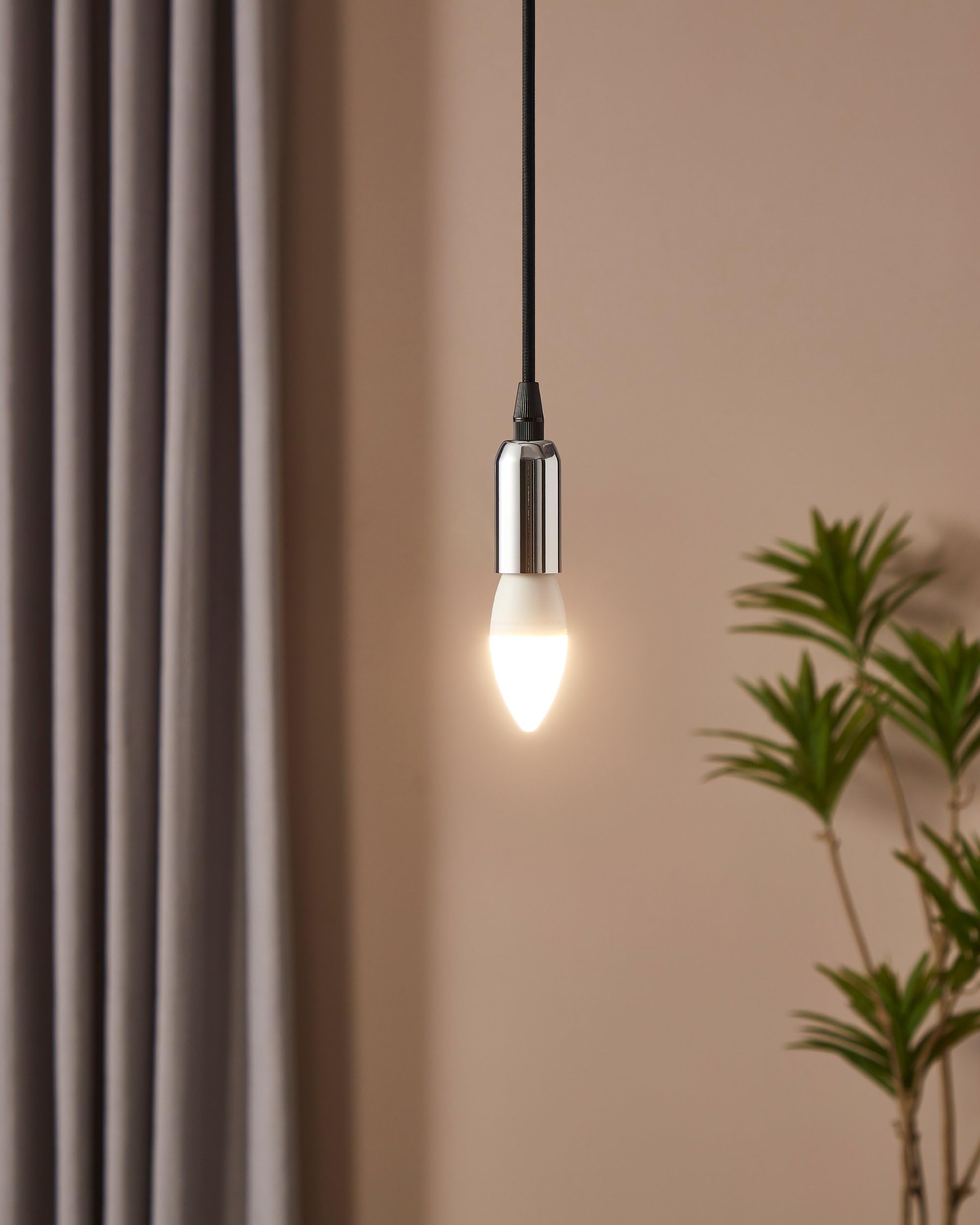 eglo-e14-led-kerzenlampe-dimmbar-5w-60w-ersatz-806-lm-warmwei-3000k-opalwei-c37 image 2