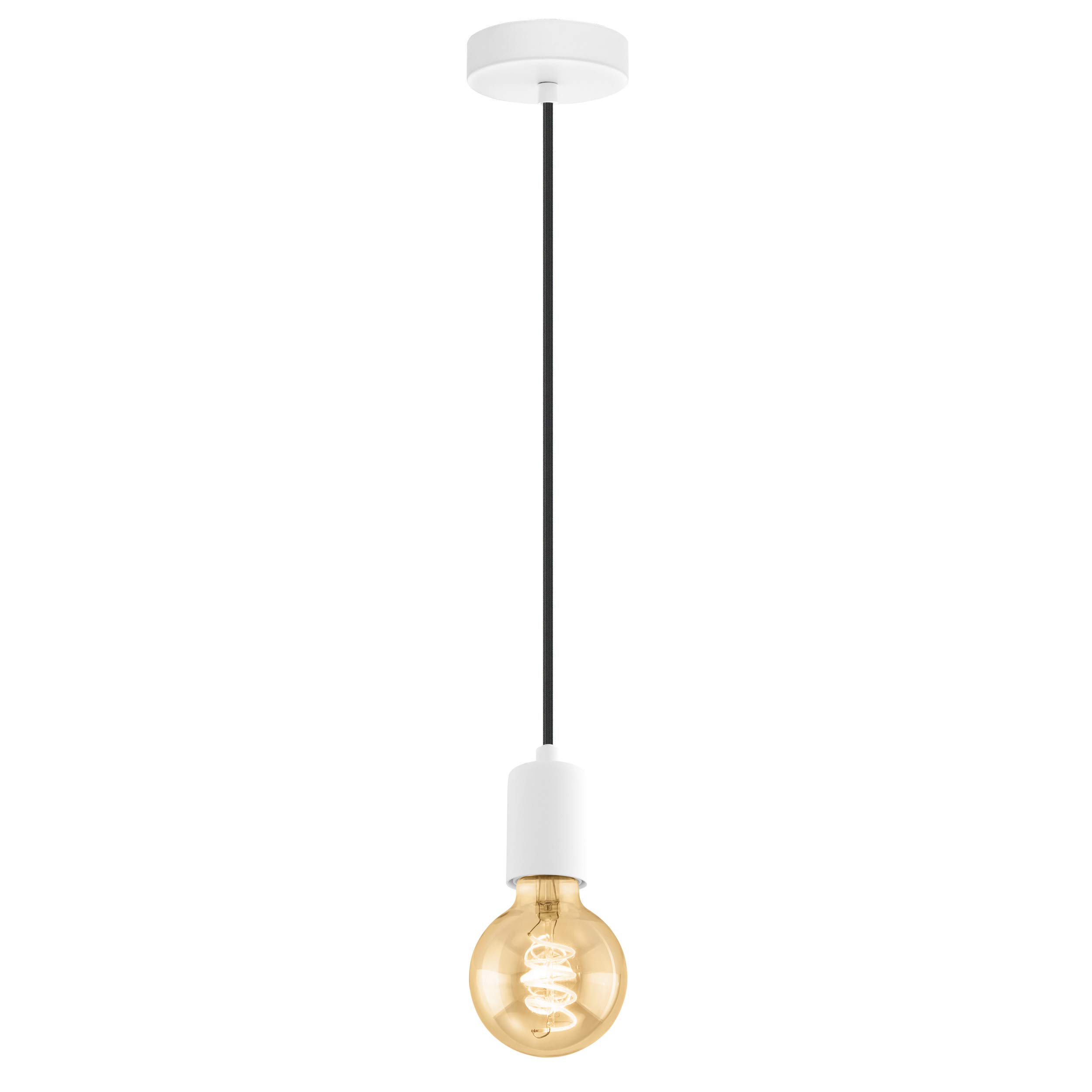 eglo-yorth-pendelleuchte-1-flammig-schnurpendel-wei-schwarz image 2