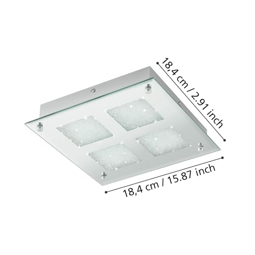 eglo-pallante-led-deckenleuchte-28-cm-chrom-brillantglas image 6