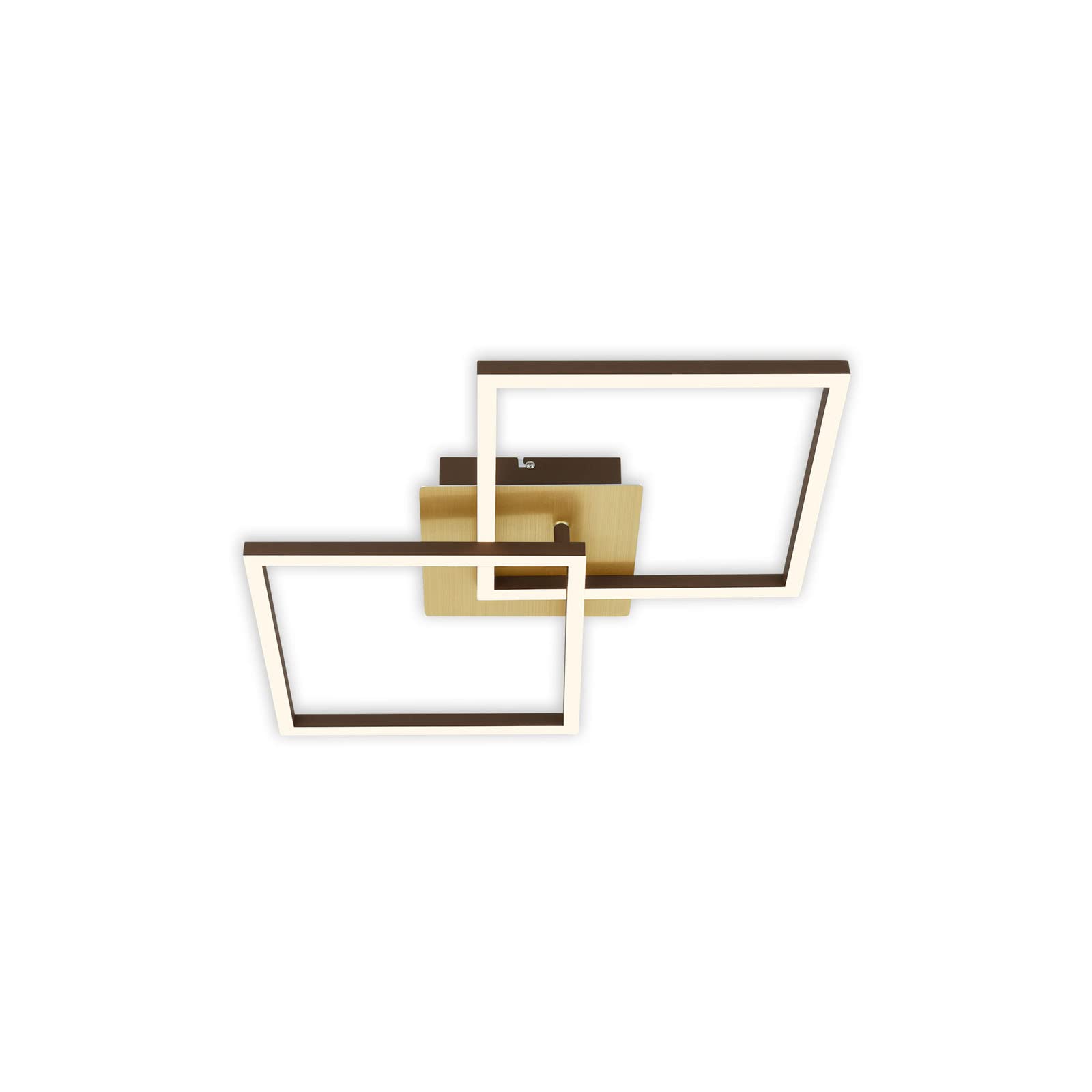 briloner-frame-led-deckenlampe-2-flammig-schwenkbar-gold-braun-620-mm-3210-017 image 1