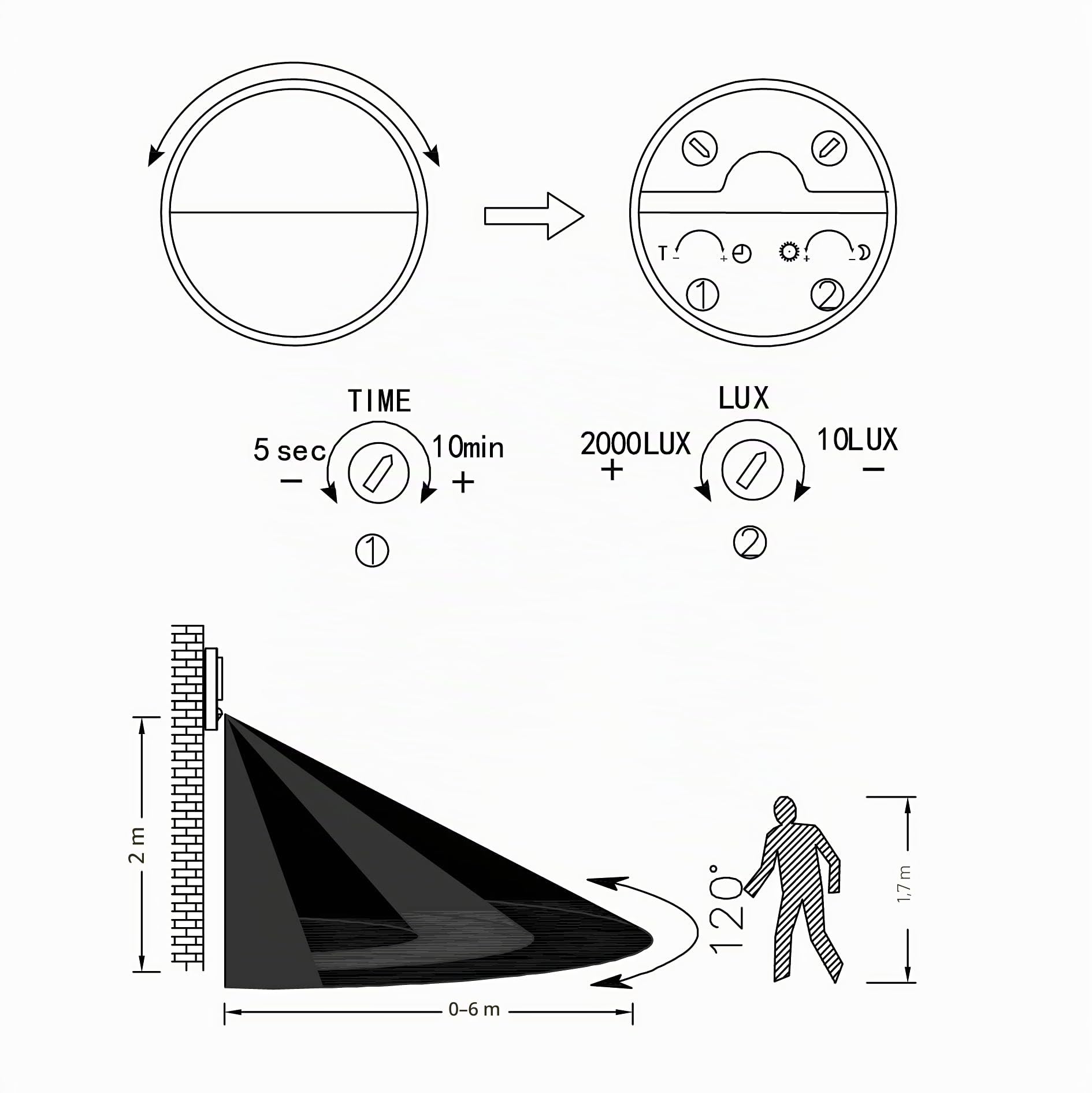 eglo-madriz-led-au-en-wandlampe-schwarz-mit-bewegungsmelder-und-d-mmerungssensor image 4
