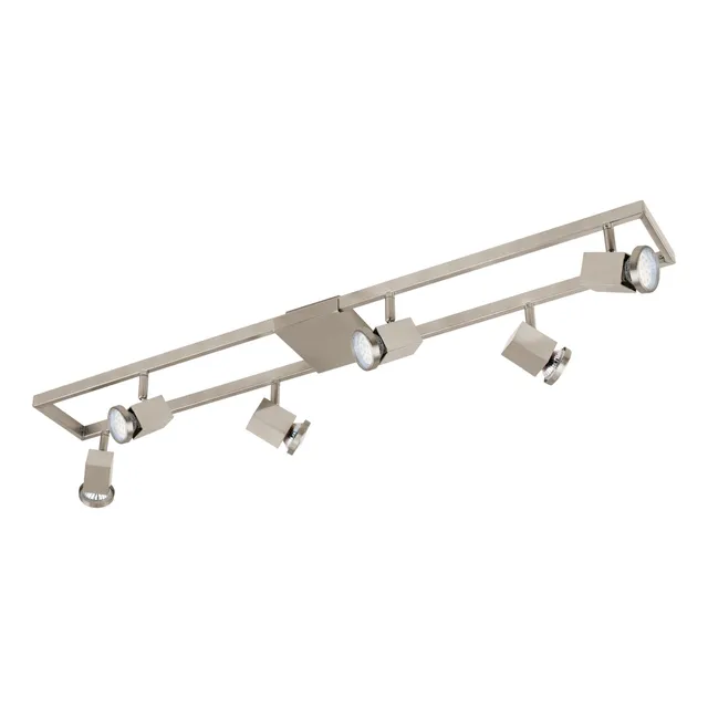 eglo-zeraco-led-deckenstrahler-6-flammig-silber-gu10 image 1