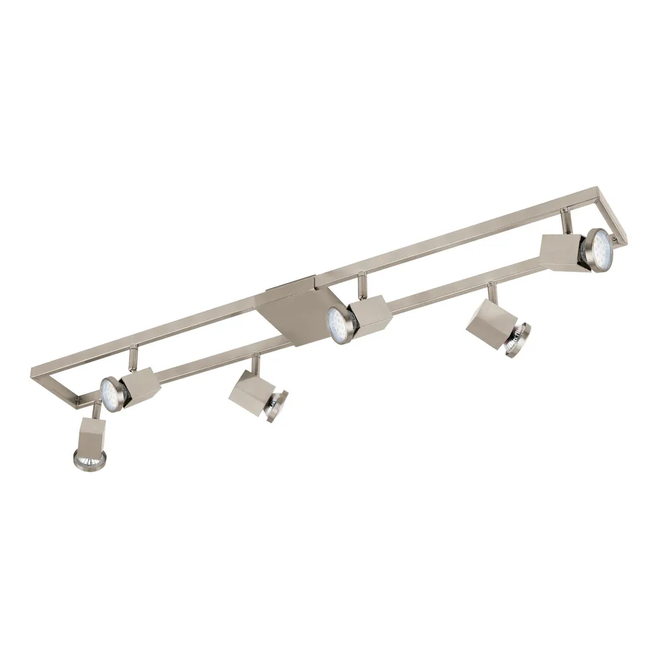 eglo-zeraco-led-deckenstrahler-6-flammig-silber-gu10 image 1