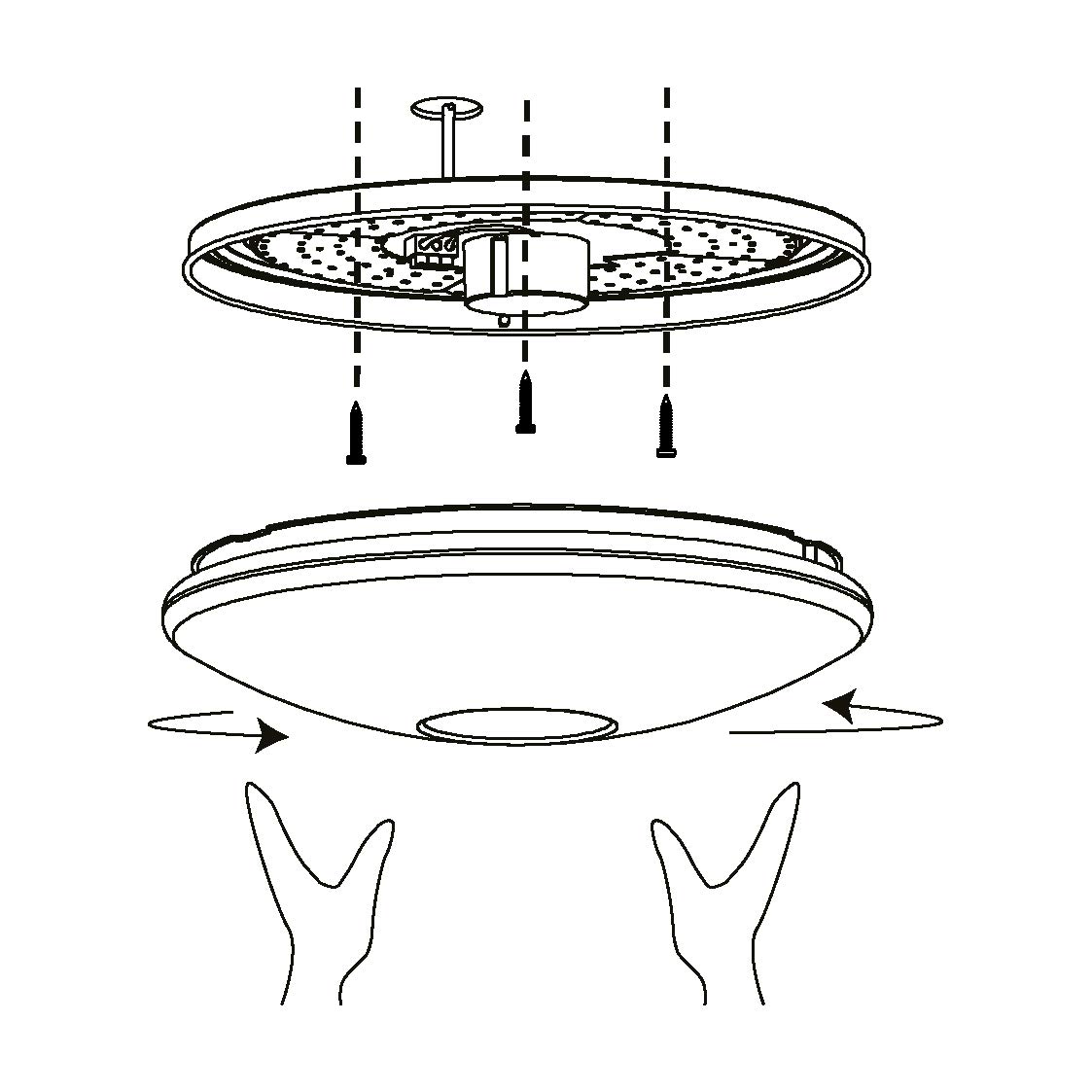eglo-voltago-2-led-deckenleuchte-38-cm-wei-dimmbar-mit-fernbedienung-und-kristal image 6