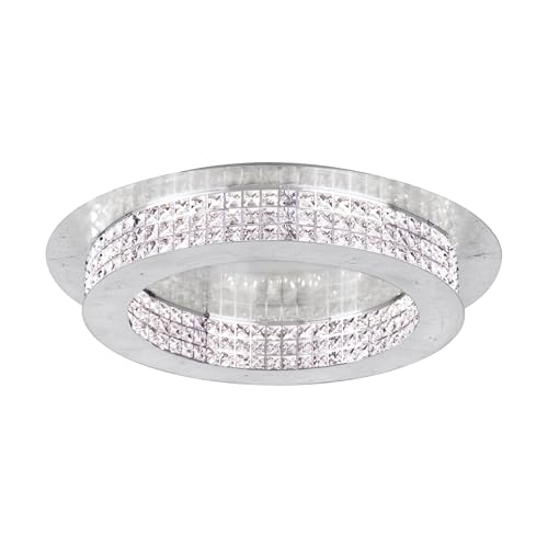 eglo-principe-led-deckenlampe-70-cm-dimmbar-stahl-silber-brillantglas-klar image 3