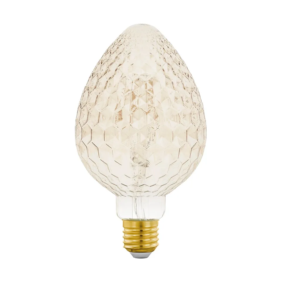 eglo-amber-vintage-e27-led-kerzenlampe-mid-size-dimmbar-9-3-cm image 1