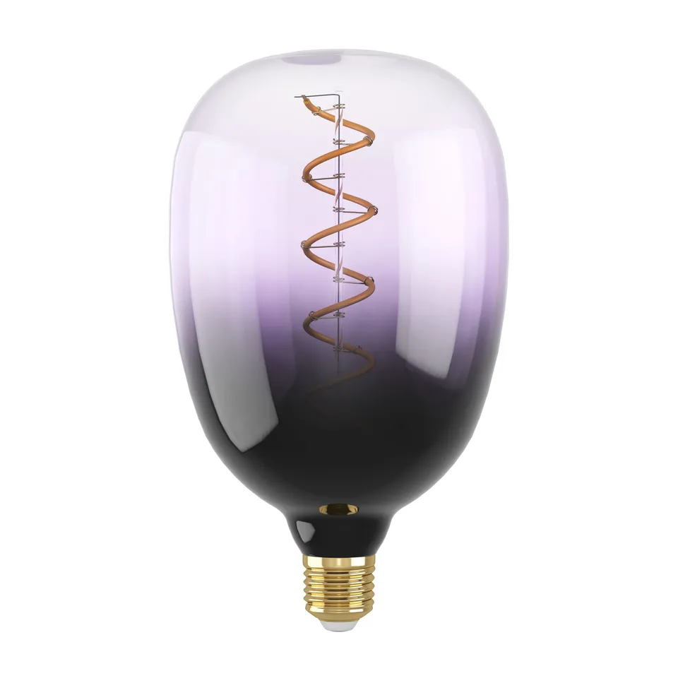 eglo-xxl-e27-led-spiral-gl-hbirne-t120-dimmbar-4w-violett-schwarz-1800k image 1