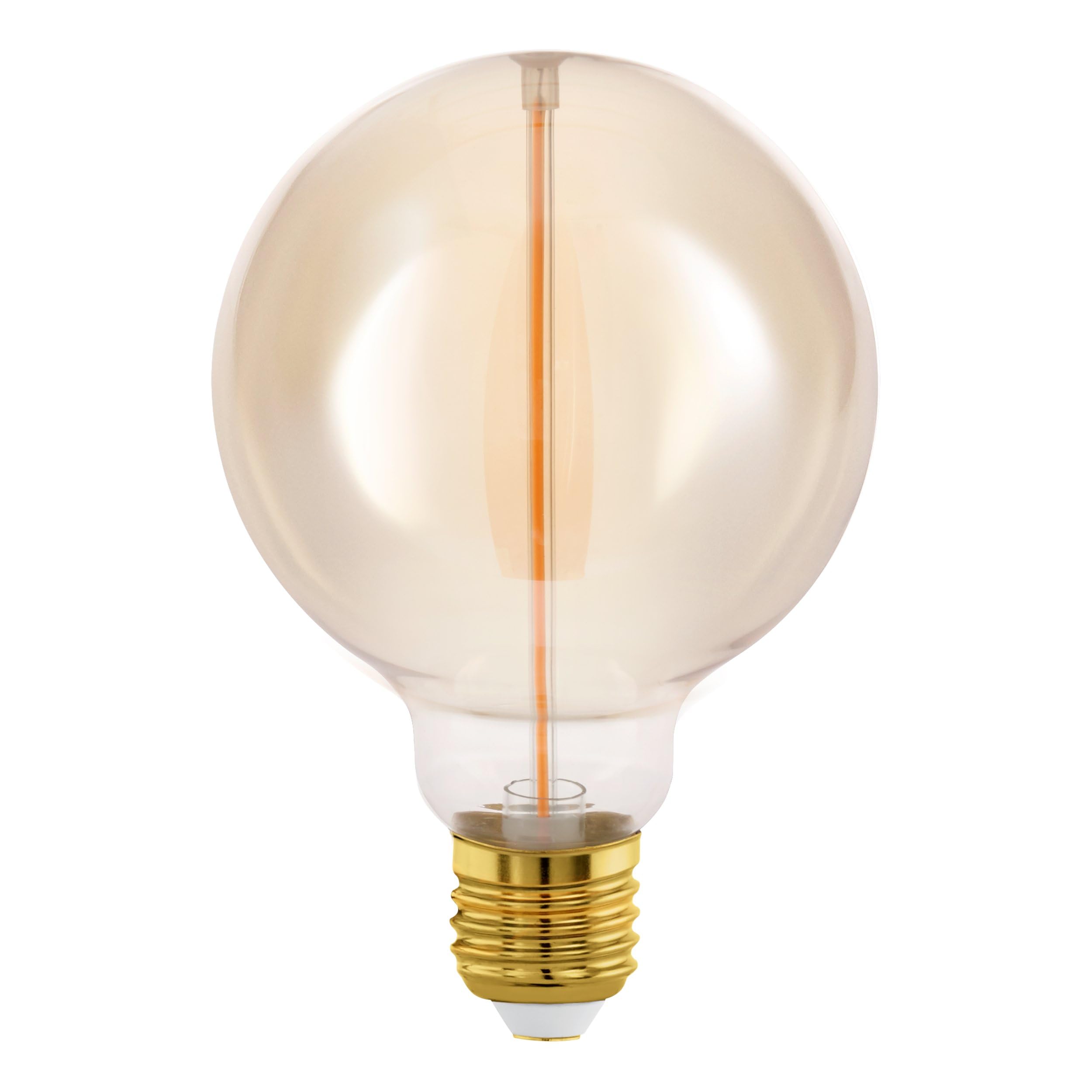 eglo-e27-led-globe-g125-amber-dimmbar-2w-100lm-1800k-vintage image 4