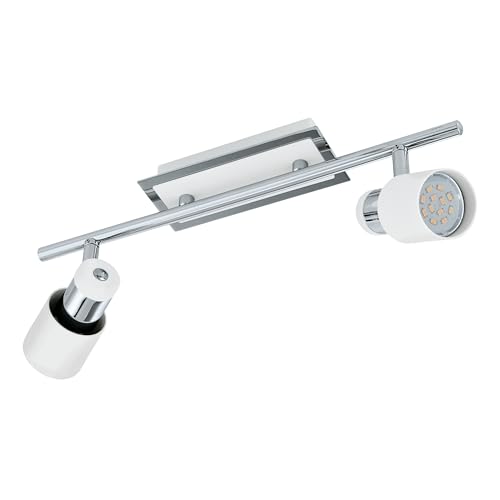 eglo-davida-led-deckenleuchte-2-flammig-deckenspot-chrom-wei-mit-gu10 image 7