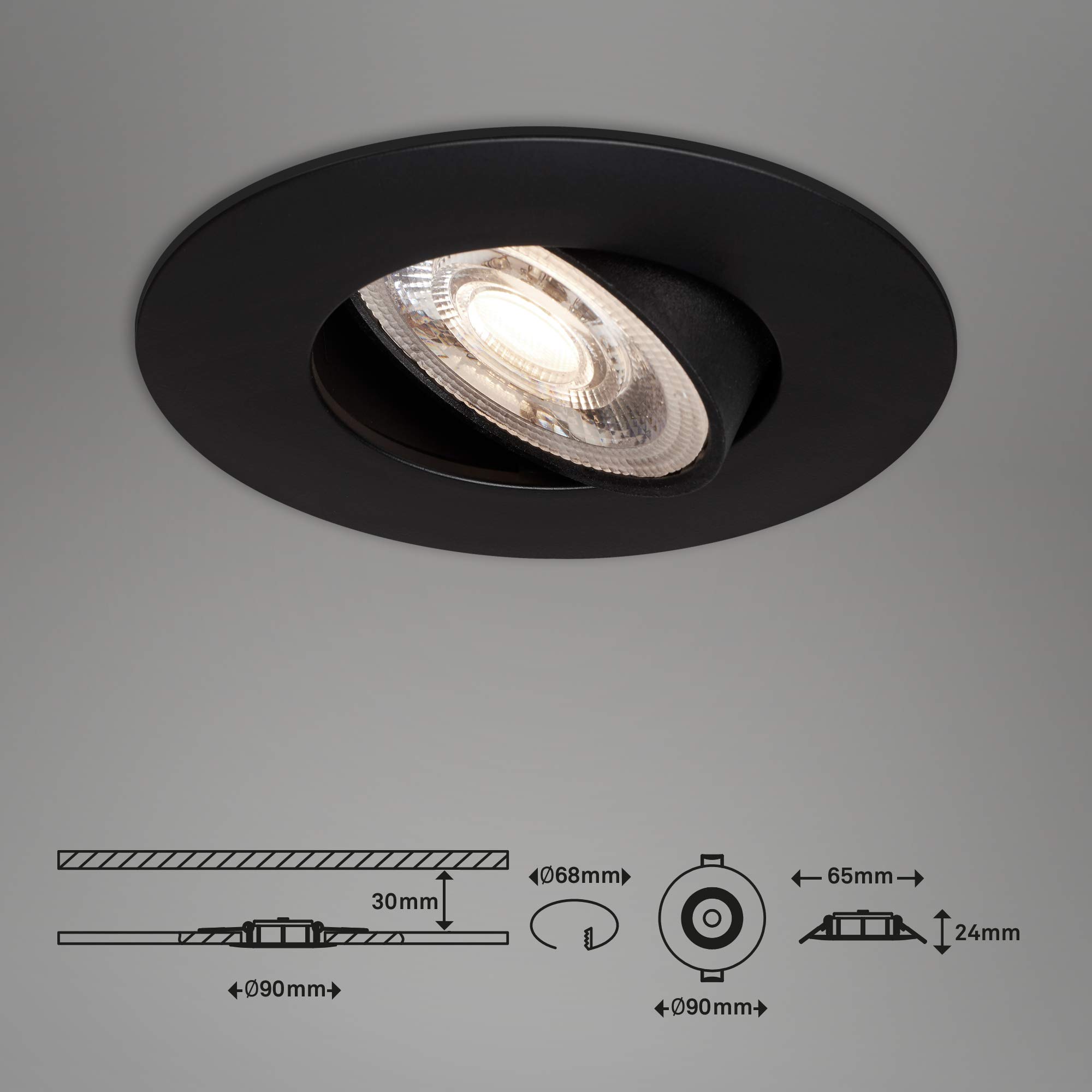 briloner-7048-035-led-einbauleuchten-3er-set-dimmbar-schwenkbar-schwarz-matt image 7