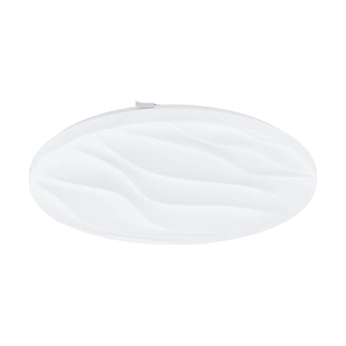 eglo-benariba-led-deckenleuchte-rund-55-cm-wei-wellen-dekor image 5