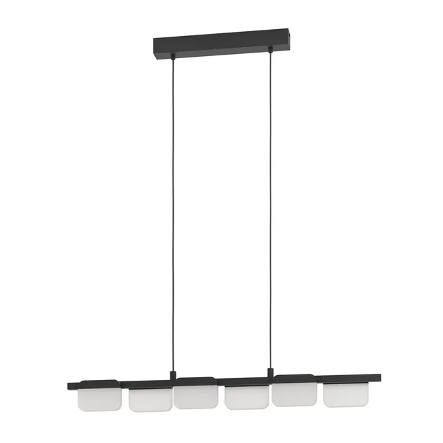 eglo-ervidel-led-pendelleuchte-6-flammig-h-ngelampe-dimmbar-schwarz-satiniert-kl image 1