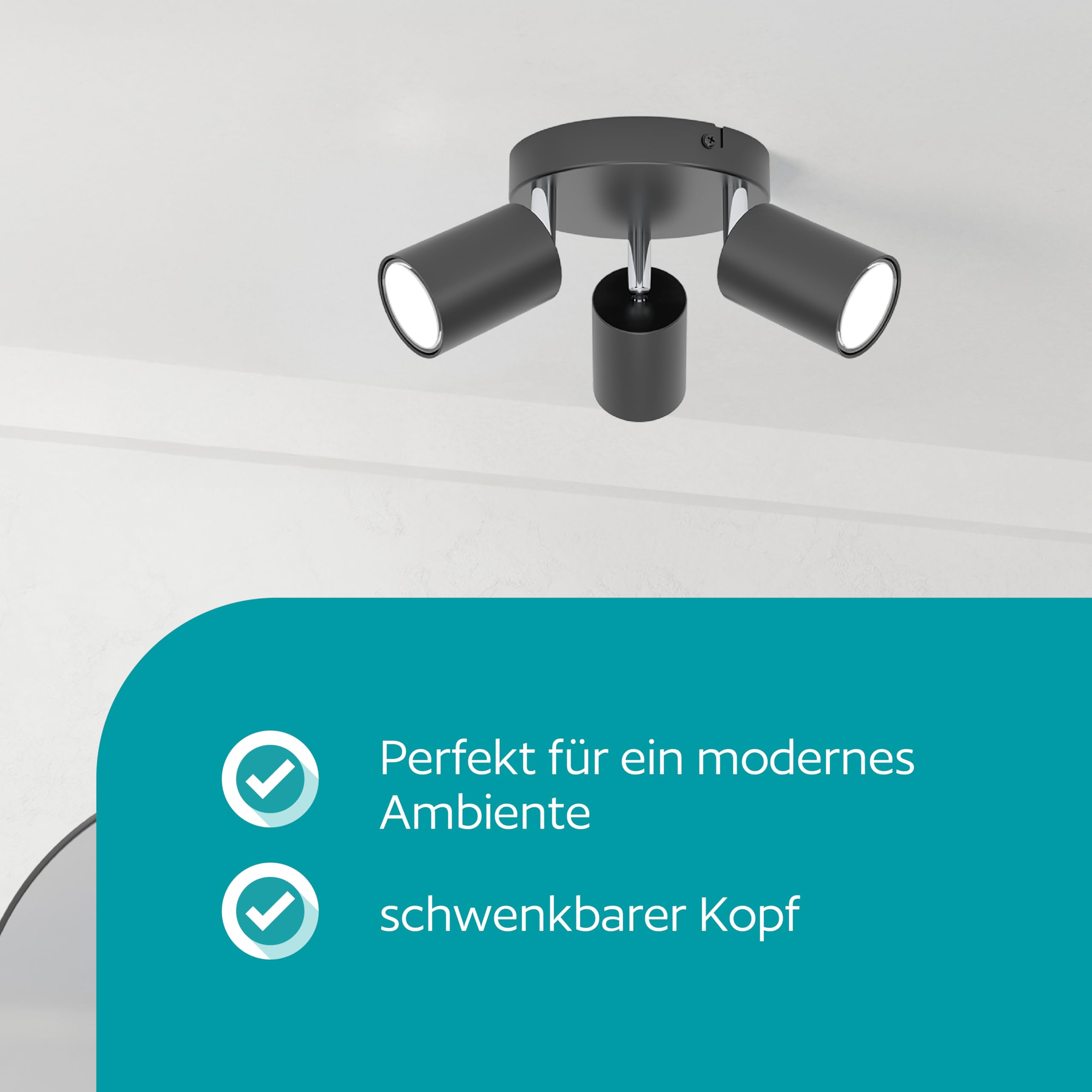 eglo-reciso-e-deckenlampe-3-flammig-spot-deckenstrahler-schwarz-gu10 image 2