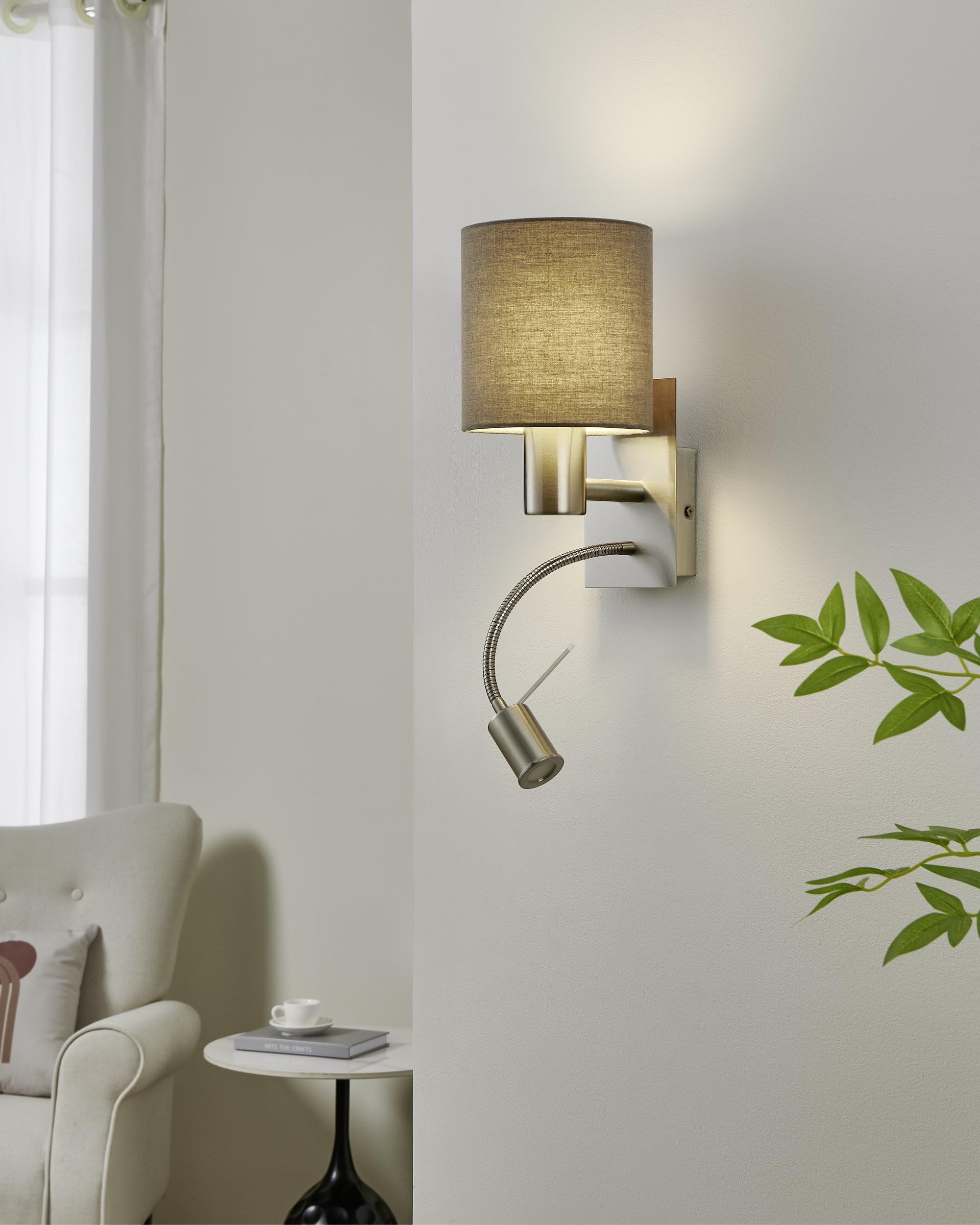 eglo-pasteri-wandlampe-2-flammig-textil-wandleuchte-grau-nickel-matt-mit-led-les image 3
