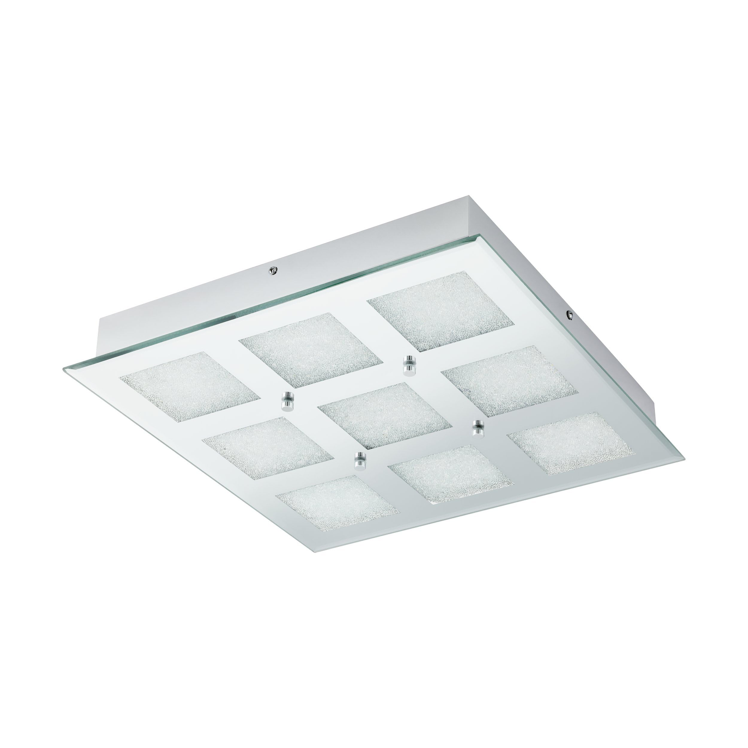 eglo-pallante-led-deckenleuchte-41-x-41-cm-stahl-chrom-brillantglas-4200-lumen-4 image 1