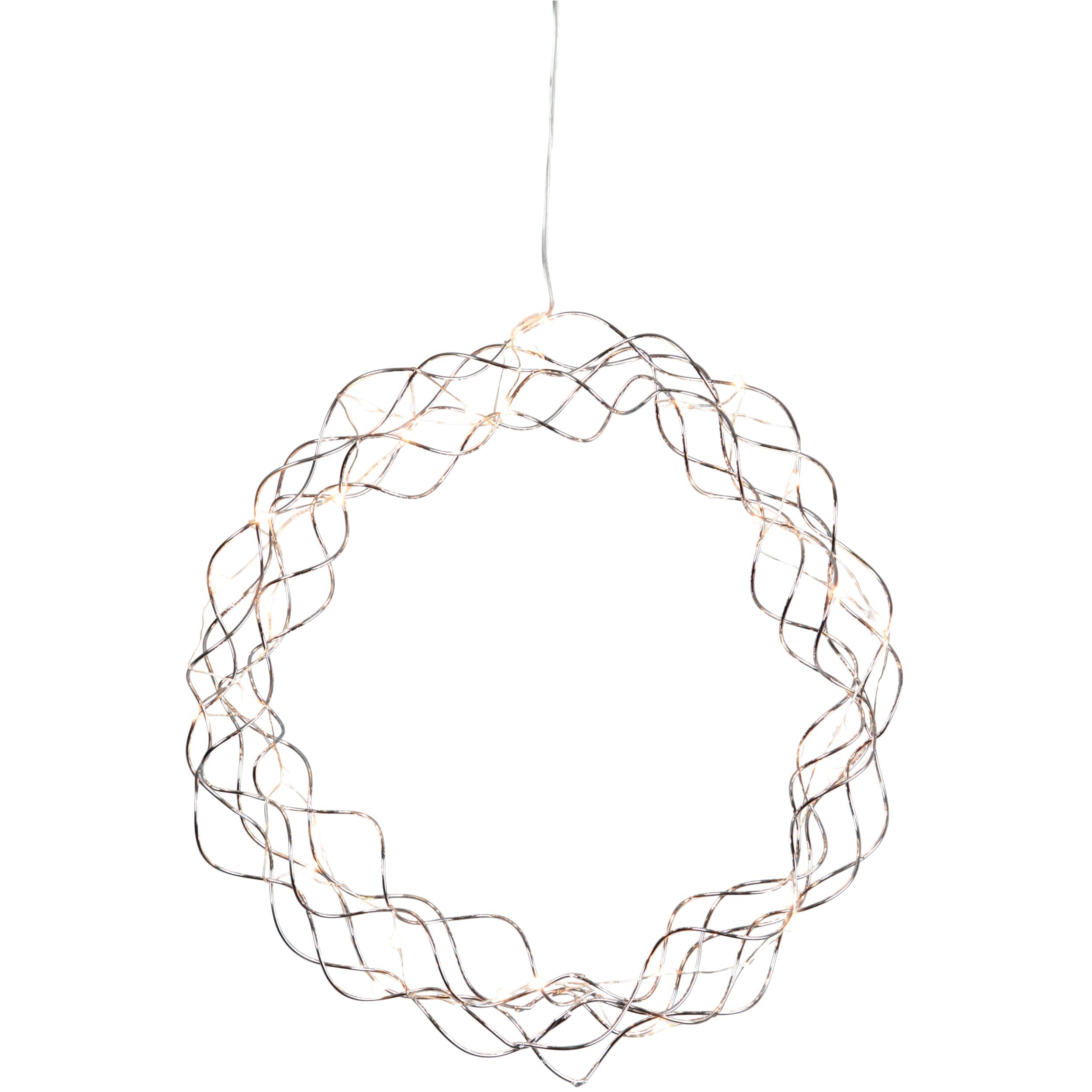 eglo-led-lichterkranz-fensterlicht-weihnachten-30-cm-30-leds-warmwei image 1