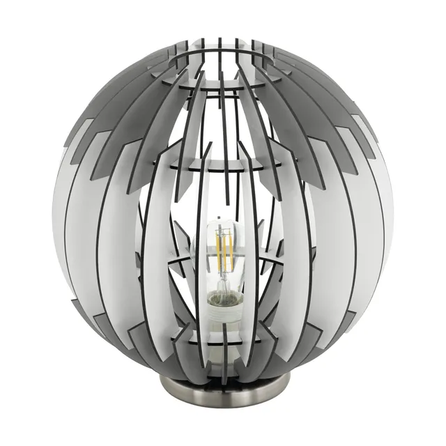 eglo-cossano-tischlampe-vintage-e27-holz-grau-wei image 1