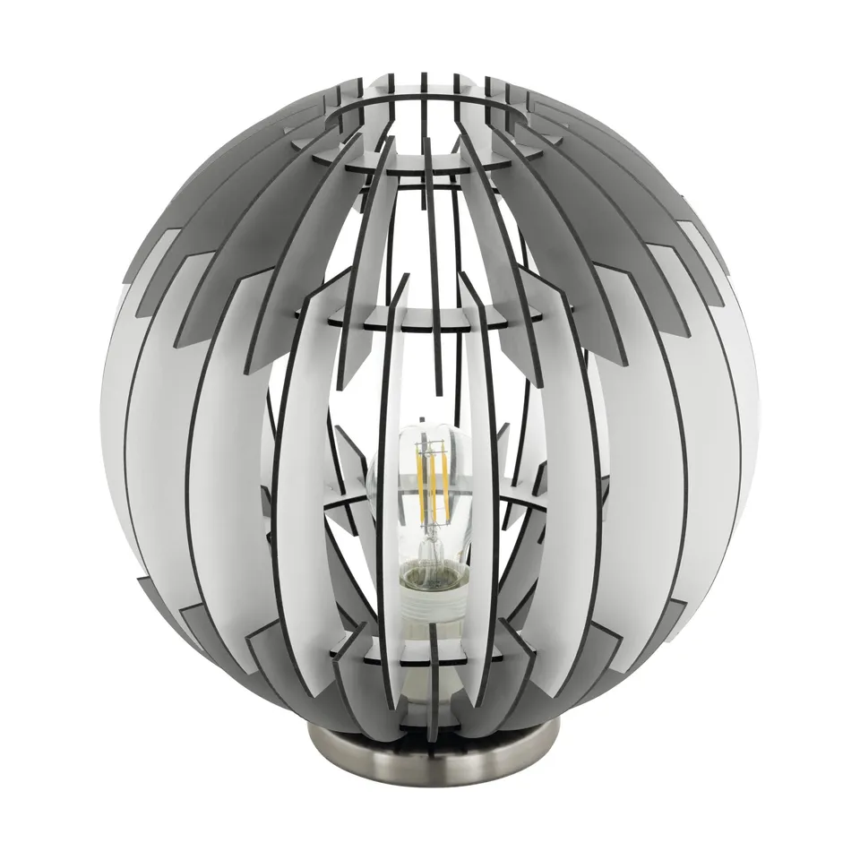eglo-cossano-tischlampe-vintage-e27-holz-grau-wei image 1