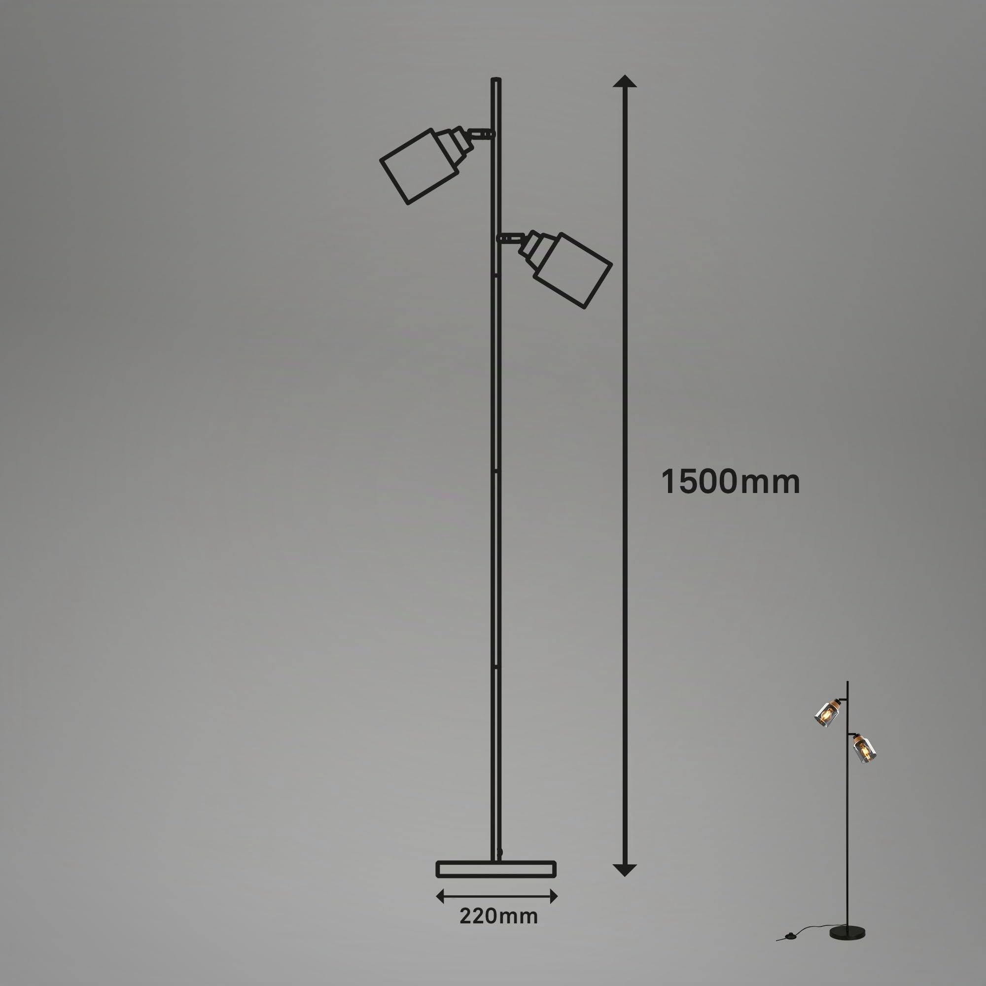 briloner-stehlampe-rauchglas-schwarz-holz-150-cm-2x-e27-mit-fu-taster image 7