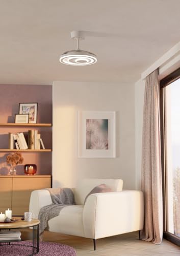 eglo-riomaggiore-led-deckenventilator-wei-77-cm-einziehbar-dimmbar image 7