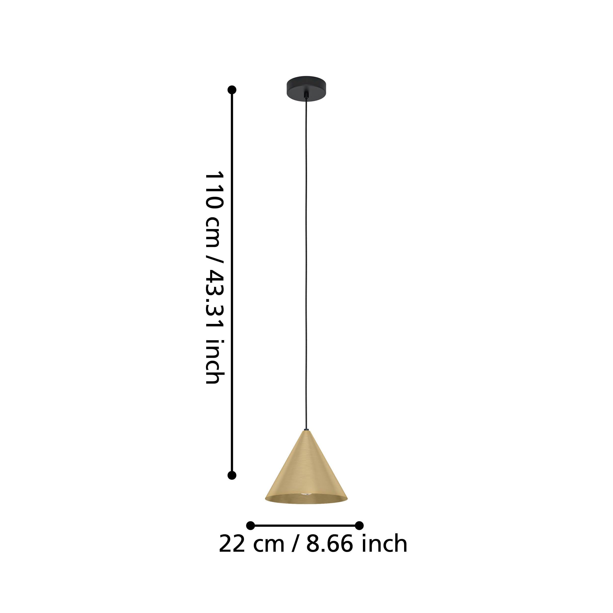 eglo-narices-pendelleuchte-e27-messing-geb-rstet-gold-schwarz image 5