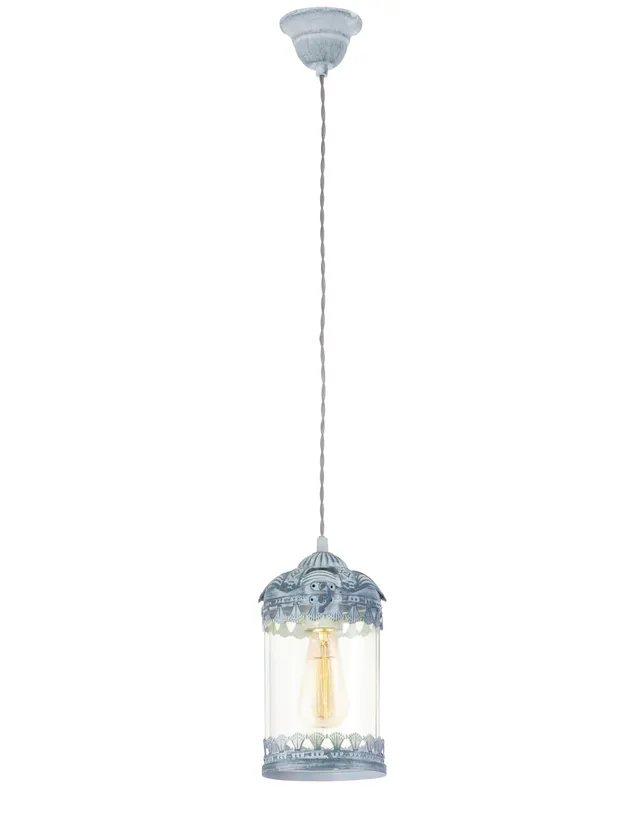 eglo-langham-pendelleuchte-h-ngelampe-laterne-glaszylinder-grau-blau-e27-14-cm image 1