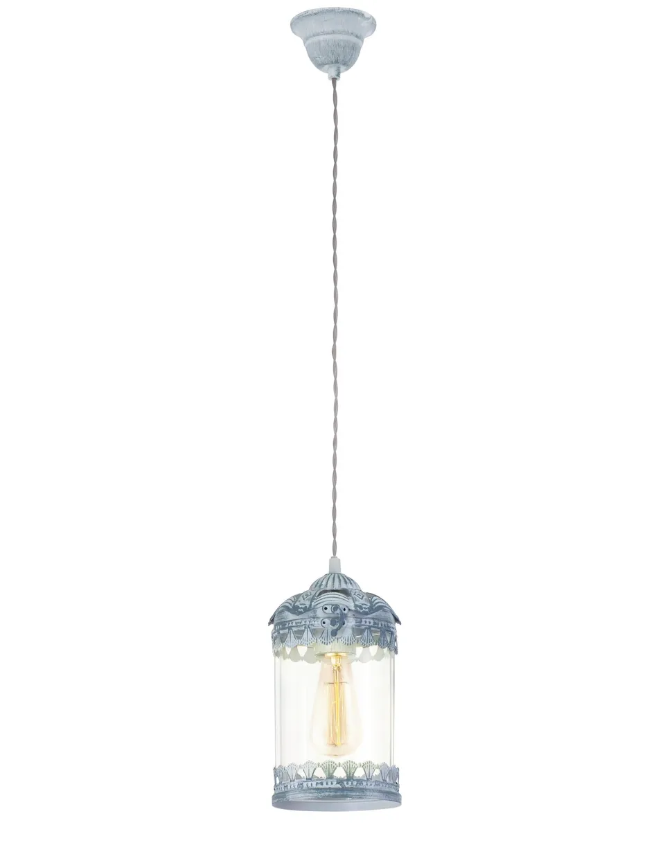 eglo-langham-pendelleuchte-h-ngelampe-laterne-glaszylinder-grau-blau-e27-14-cm image 1